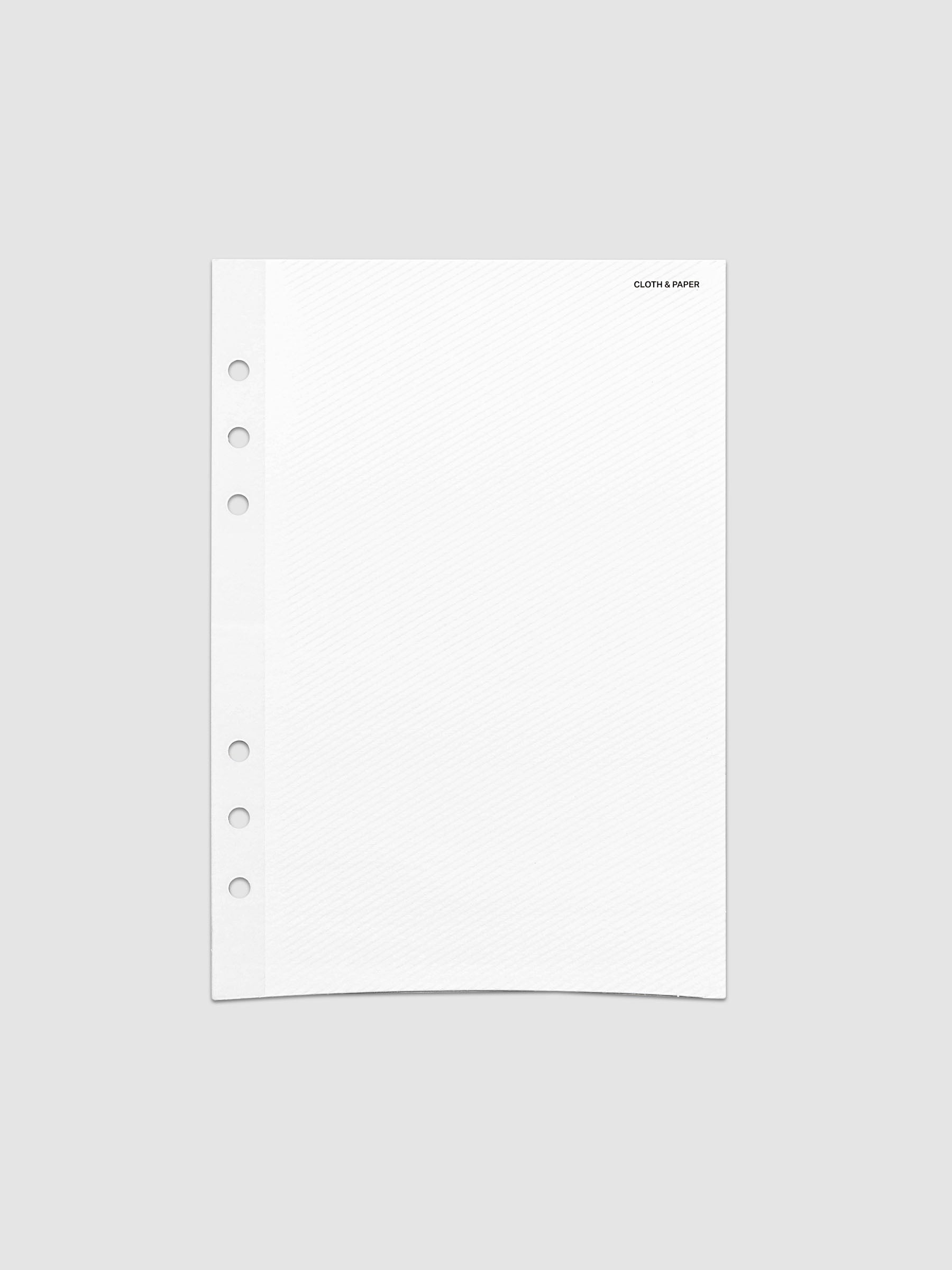 Folded Collage Planner Dashboard, A5 6-Ring Punch, front view of the closed dashboard alone