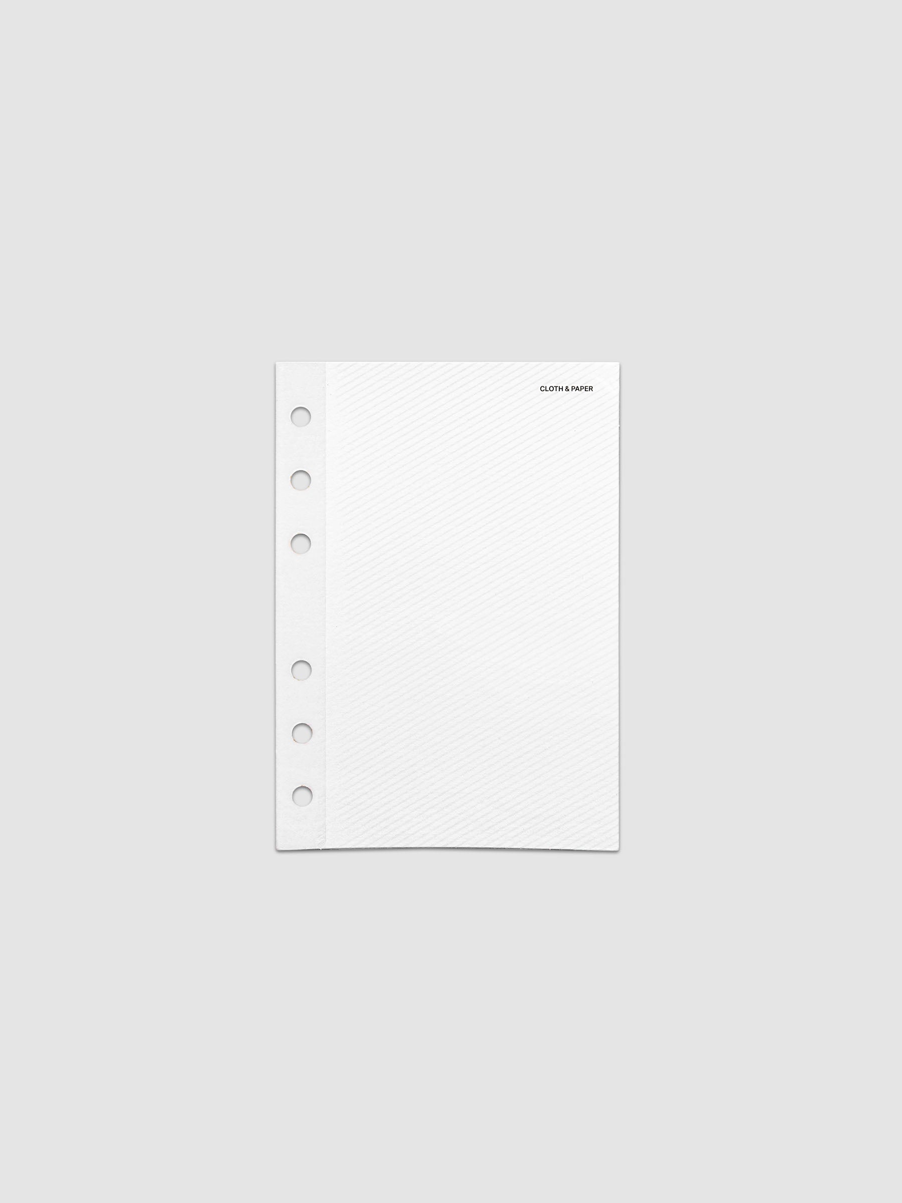 Folded Collage Planner Dashboard, A6 6-Ring Punch, front view of the closed dashboard alone