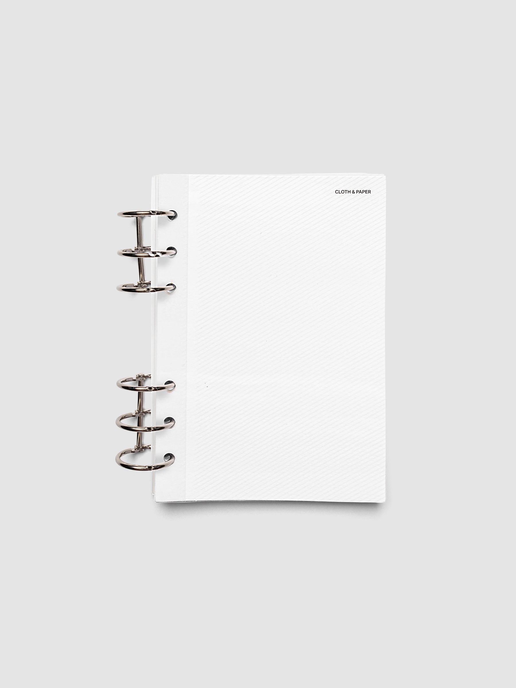 Folded Collage Planner Dashboard, Personal Wide 6-Ring Punch, dashboard shown inserted in a planner