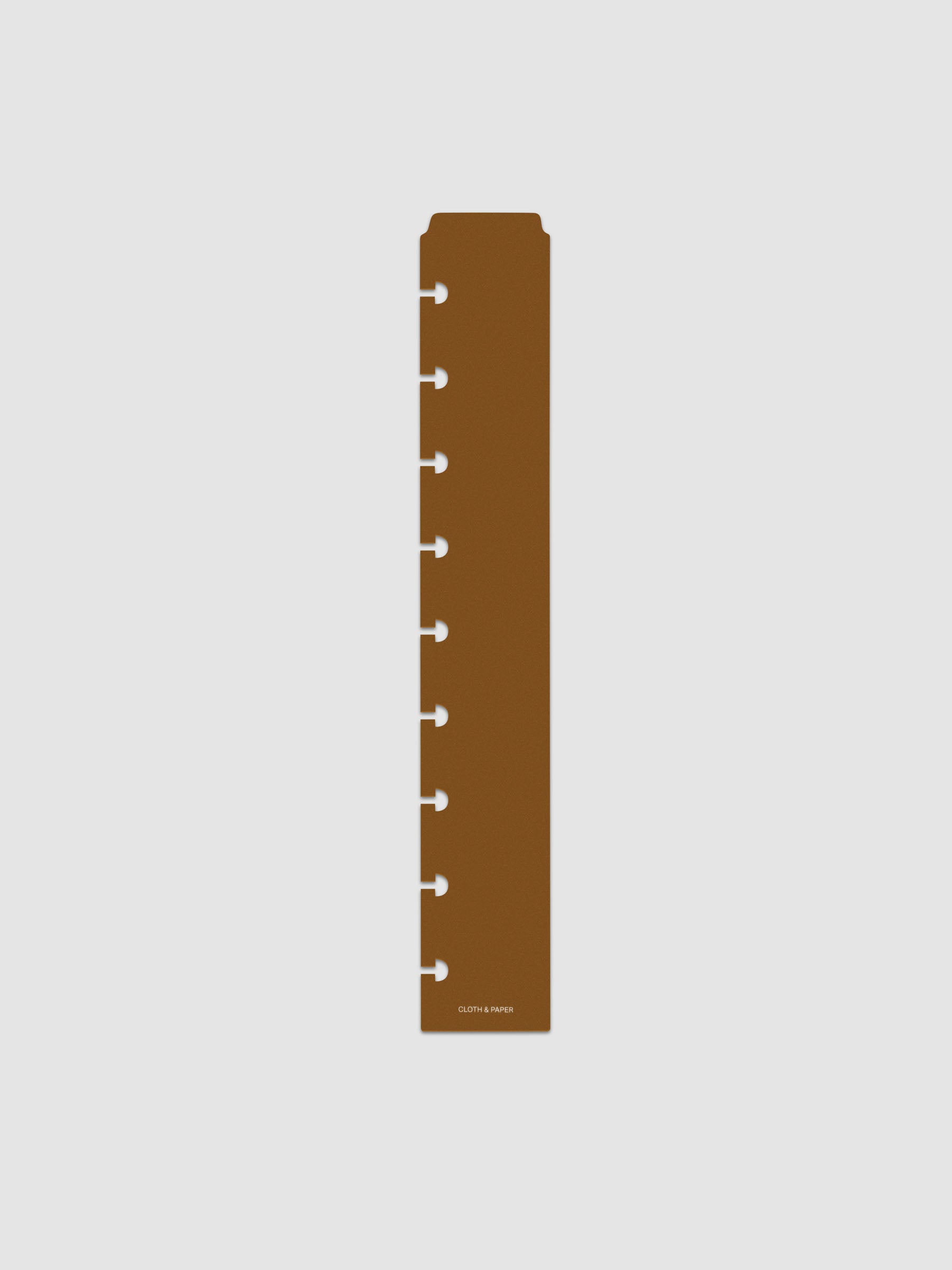 One narrow page marker in brown, shown in size HP Classic.
