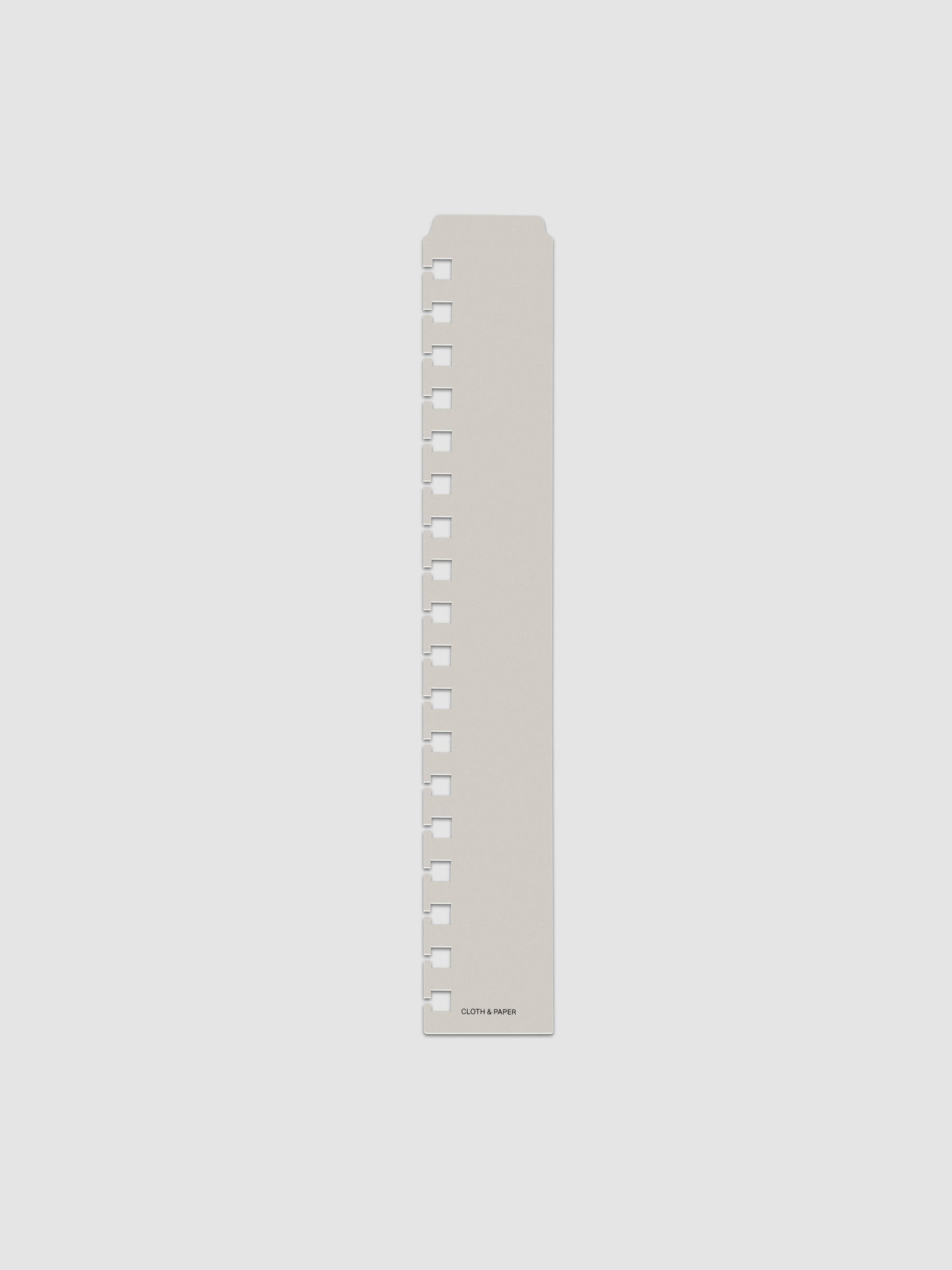 One narrow page marker in grey, shown in size HP Classic Spiral.