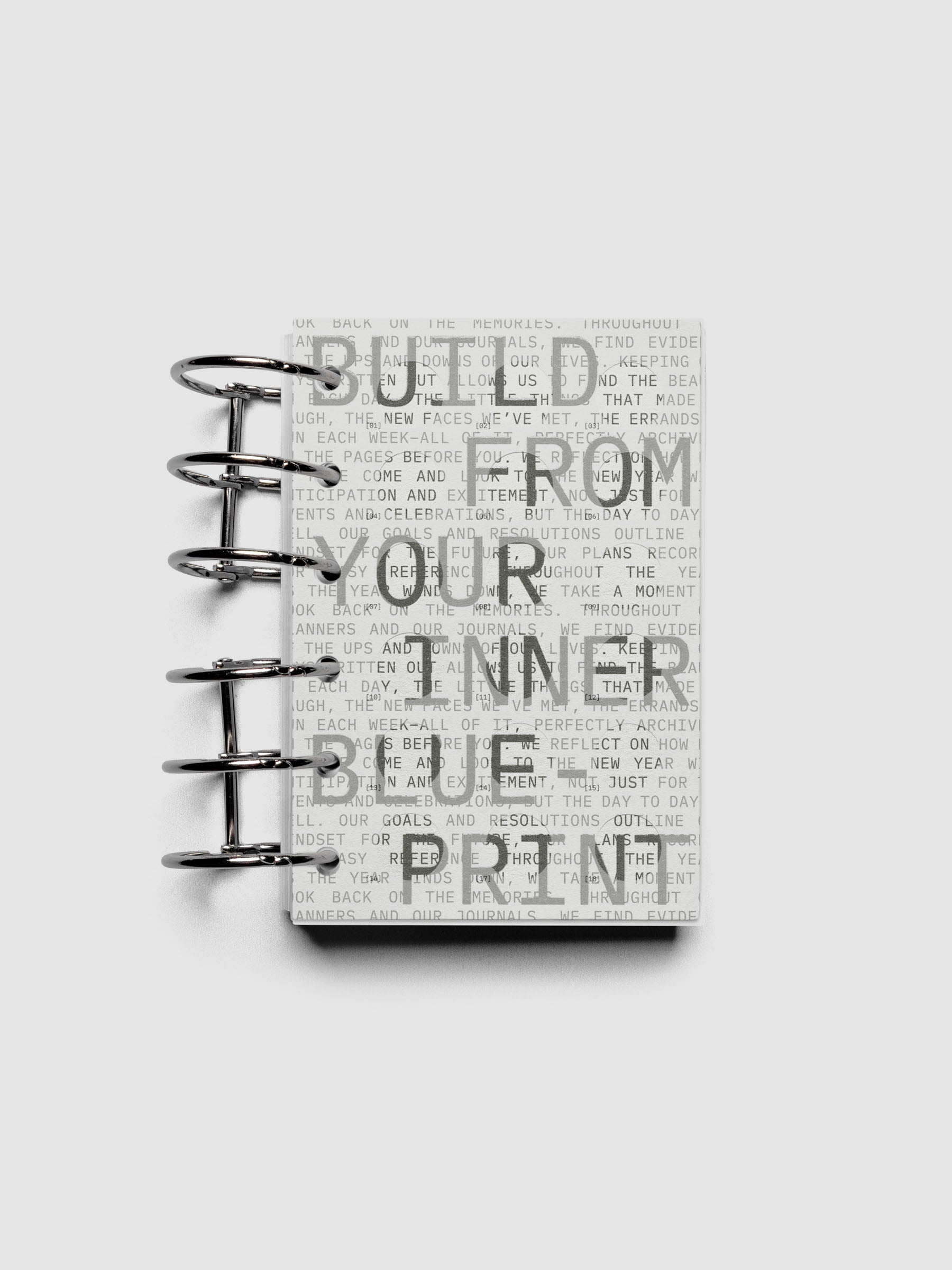 Inner Blueprint Dashboard Duo shown ring bound in size Pocket.