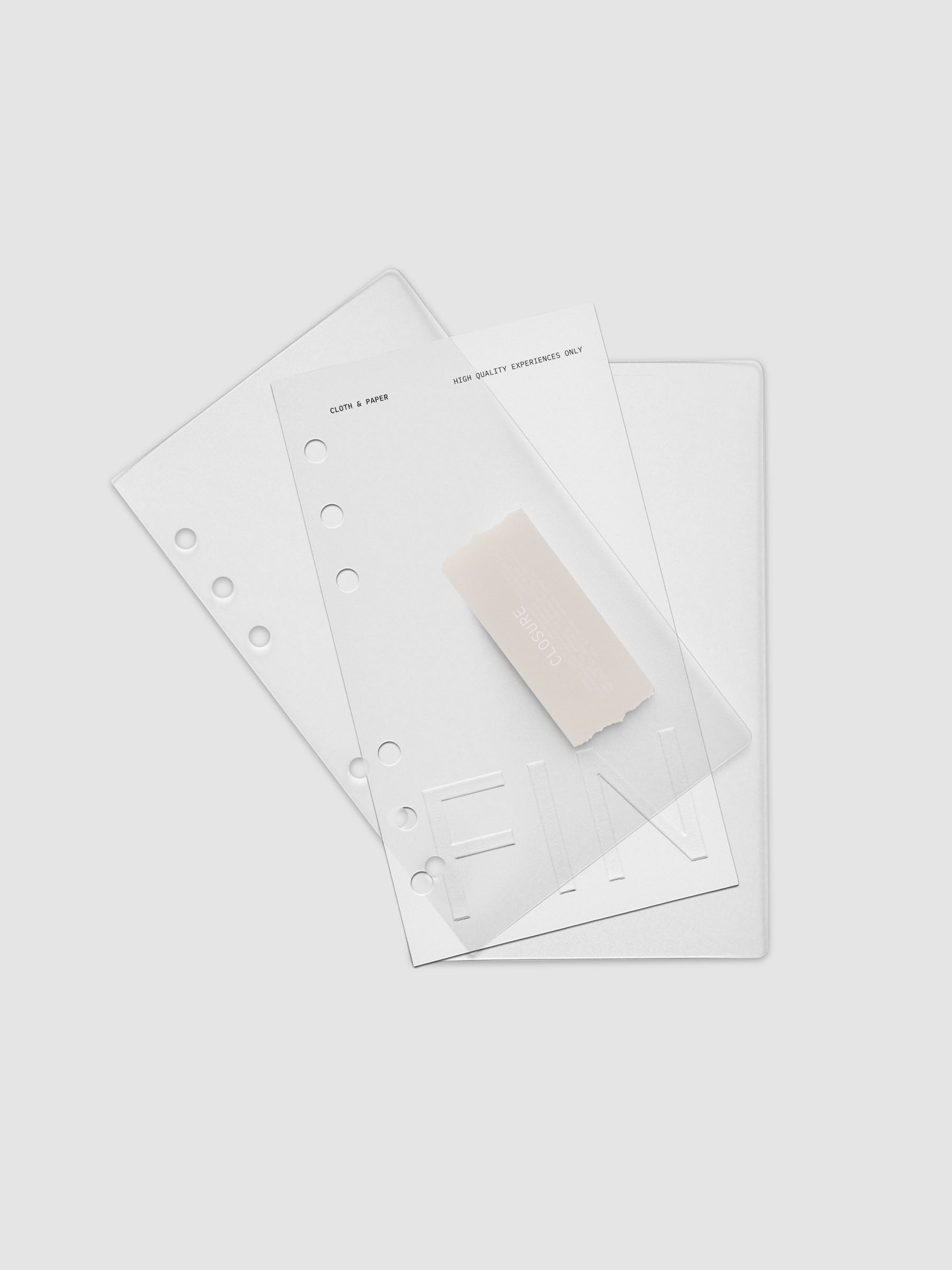 Closure Planner Dashboard + Cover Set in size Personal shown offset.