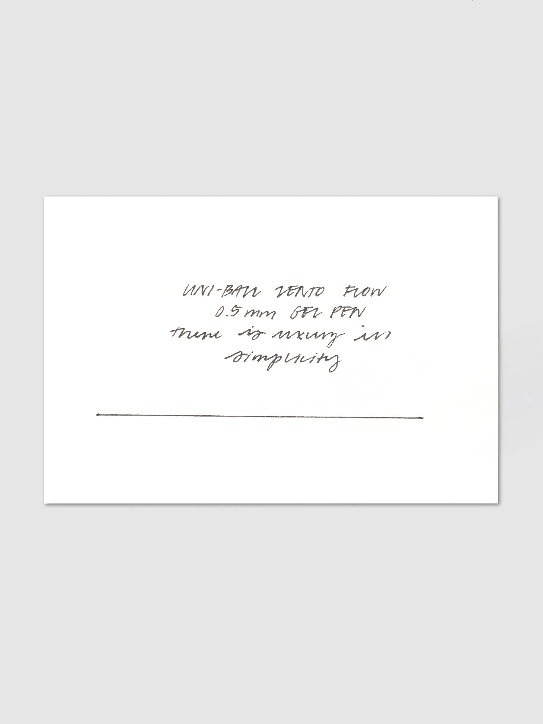 Handwritten writing sample using the Uni-Ball Zento Flow Ballpoint Pen | Retreat Edition in the color Anthurium Pink with a 0.5 mm nib.
