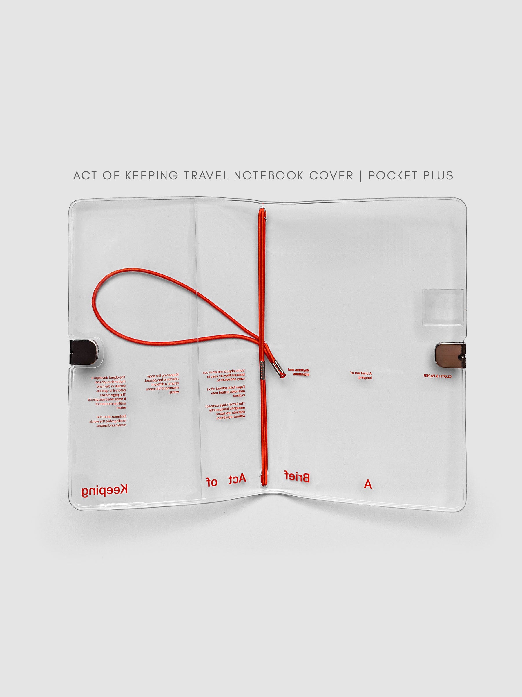 Act of Keeping Travel Notebook Cover