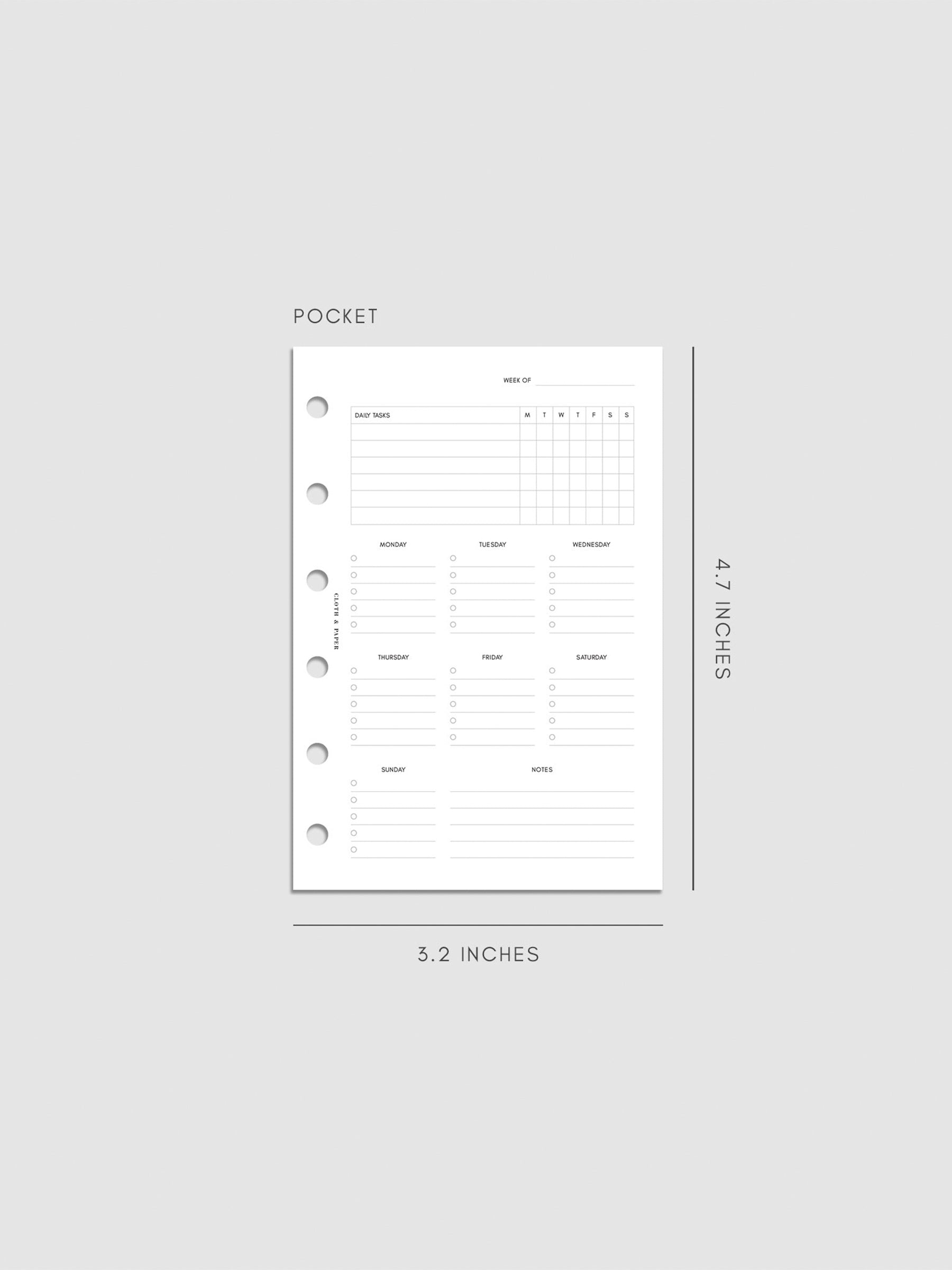 Digital mockup of insert in Pocket.