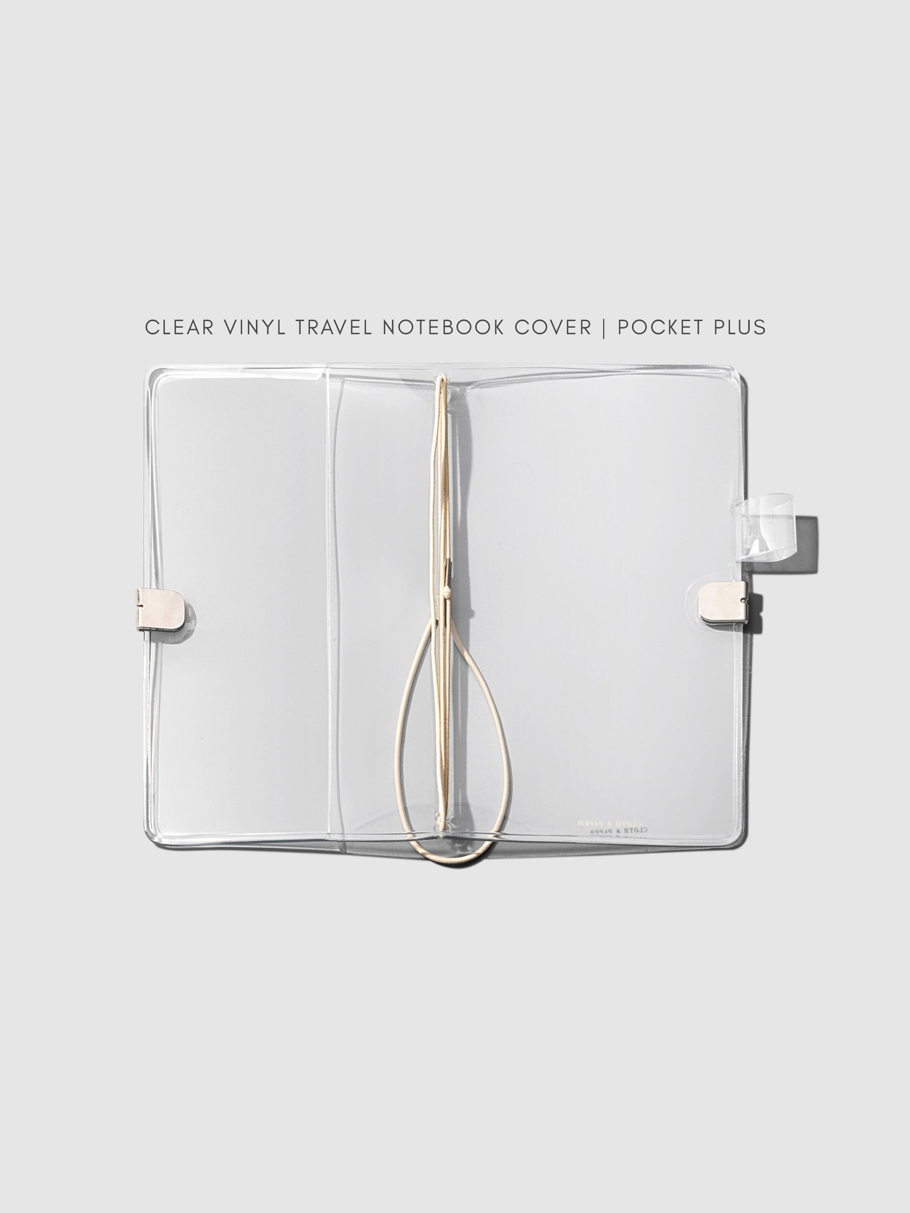 Clear Vinyl Travel Notebook Cover