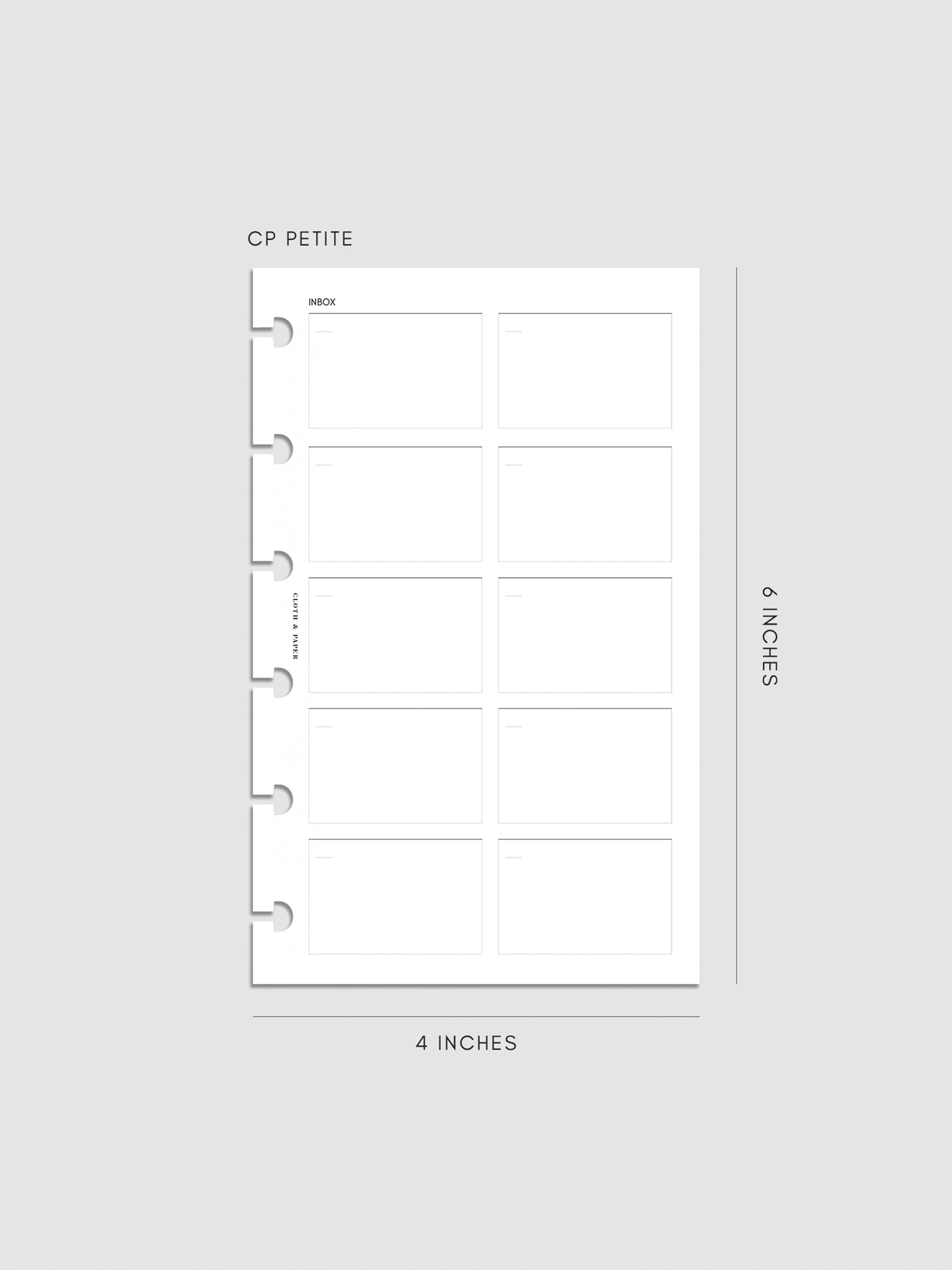 Digital mockup of insert in CP Petite.