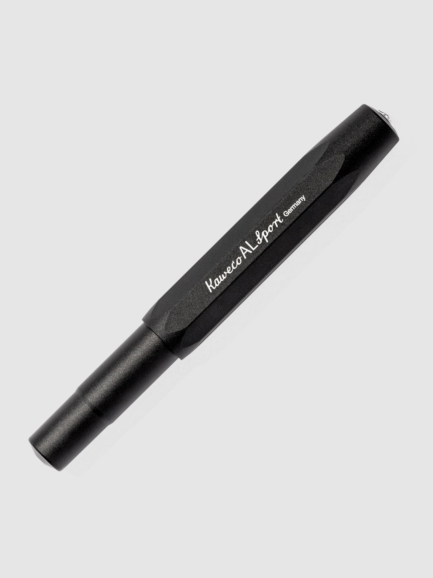 Black Kaweco pen displayed on a neutral background.