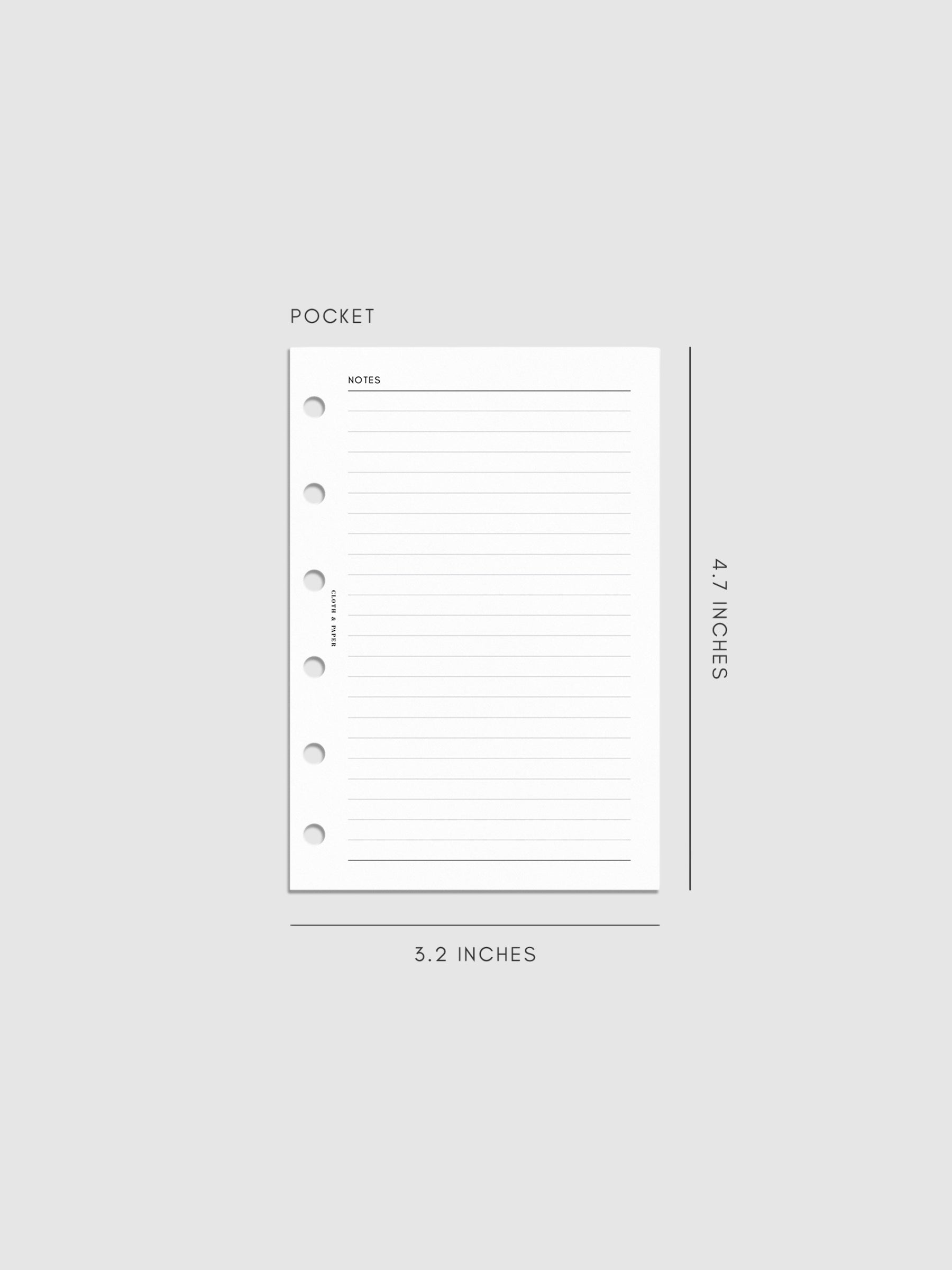 Digital mockup of insert in Pocket.