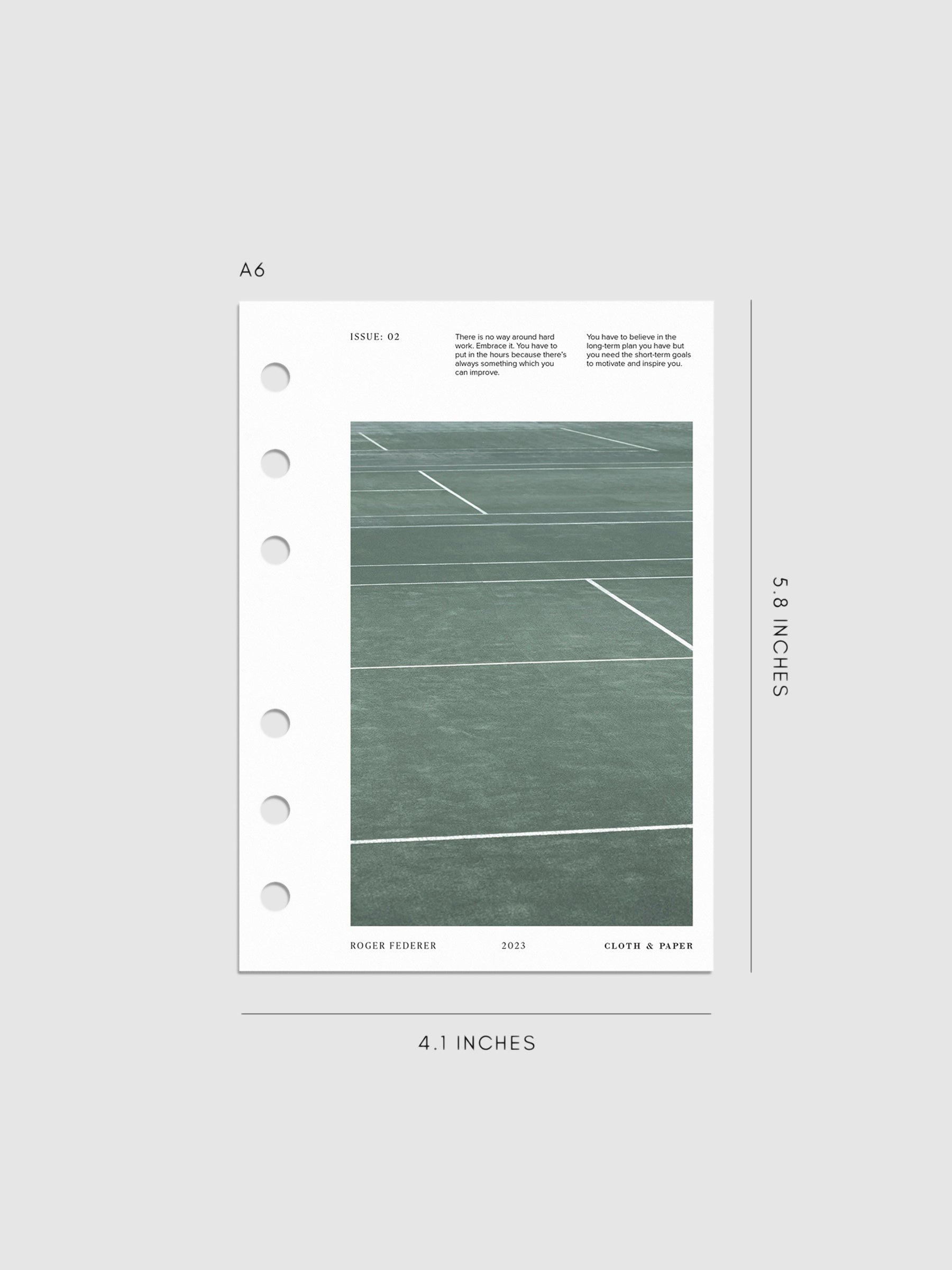 Digital mockup of Full Court dashboard in A6.