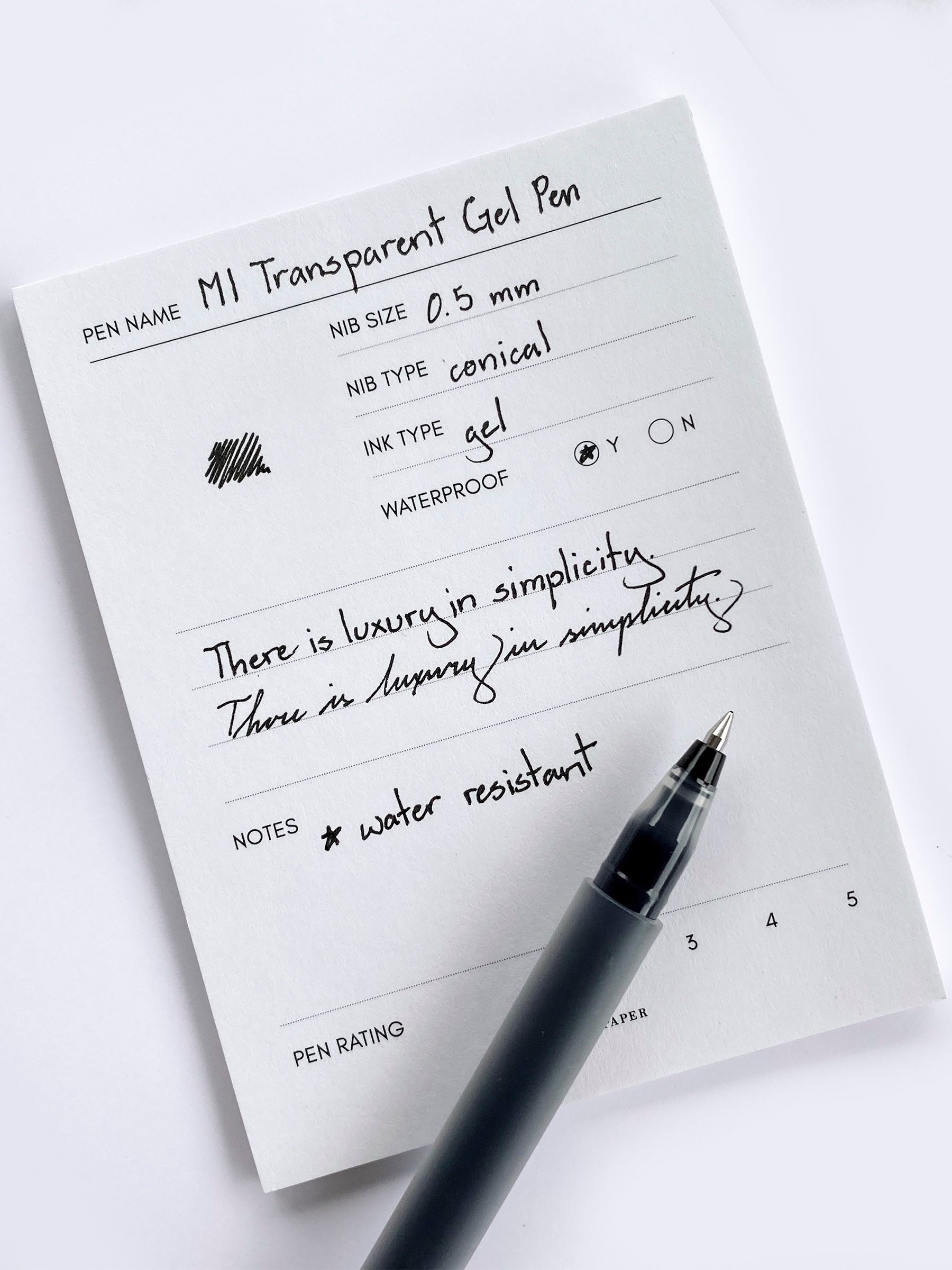 MI Transparent Gel Pen | Cloth & Paper Edit alt text