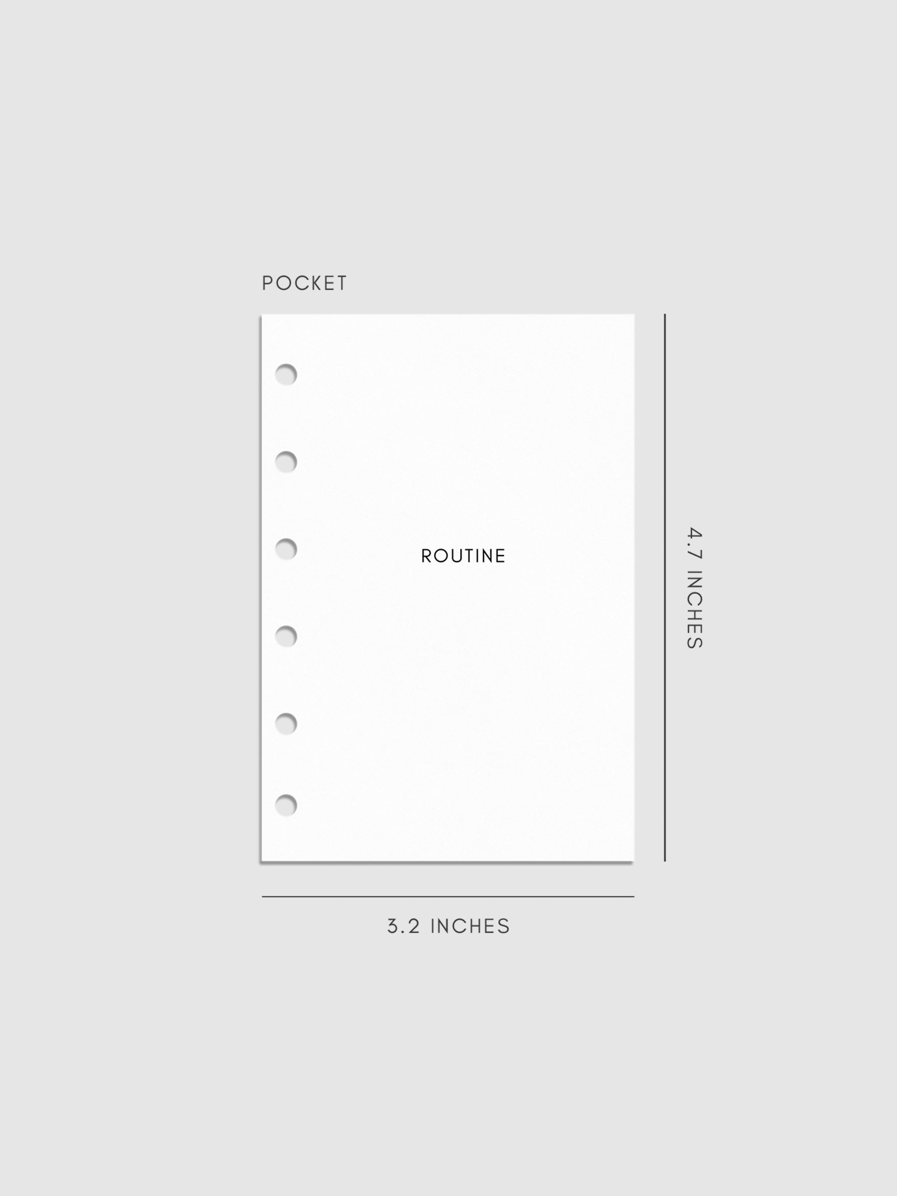 Digital mockup of insert in Pocket sizing.