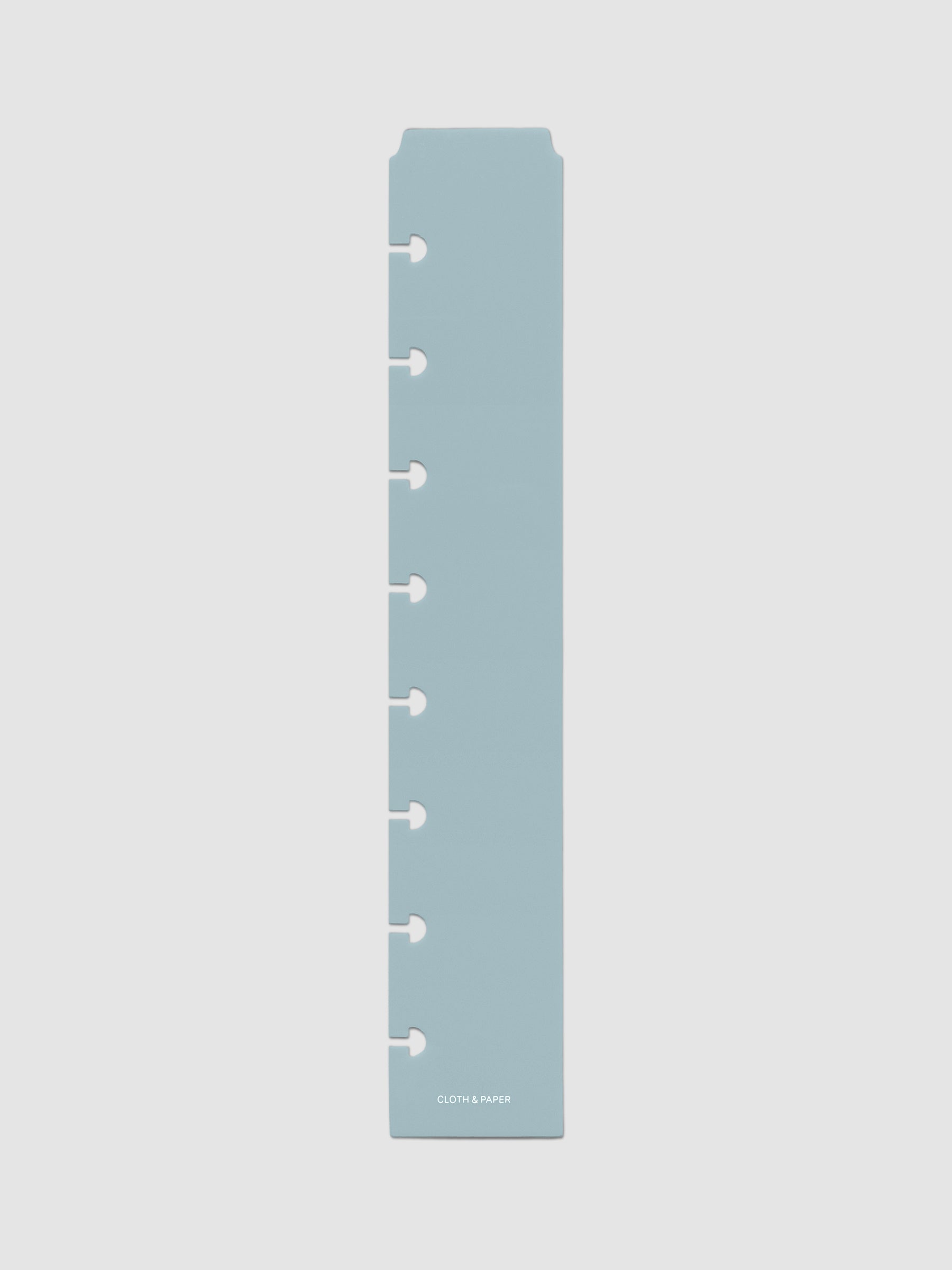 Smoked Salt (light blue) Narrow Page Marker for Half Letter planners.