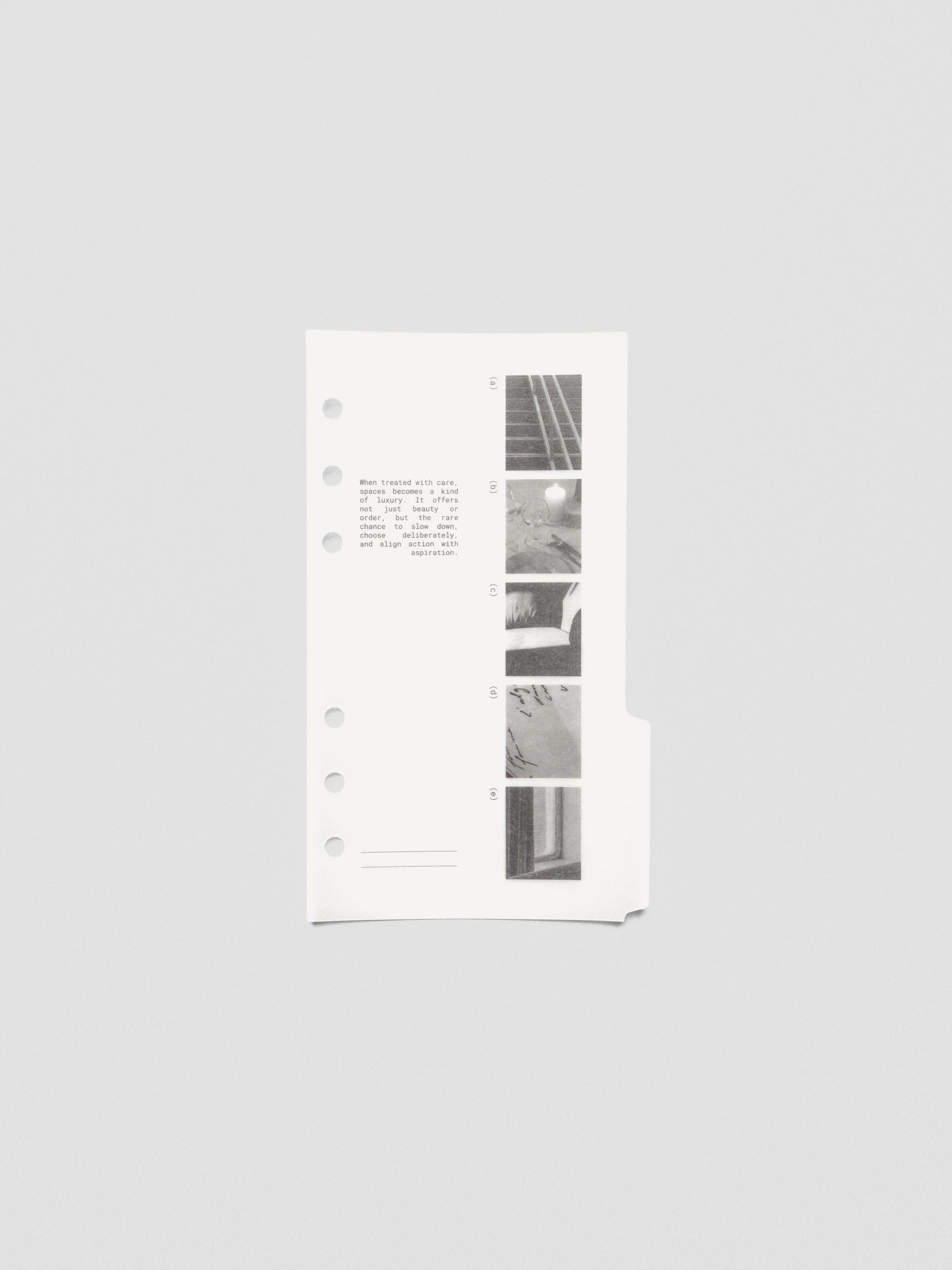 Personal-size Editorial Vellum Dividers Vol. 2 shown layered in an open planner.