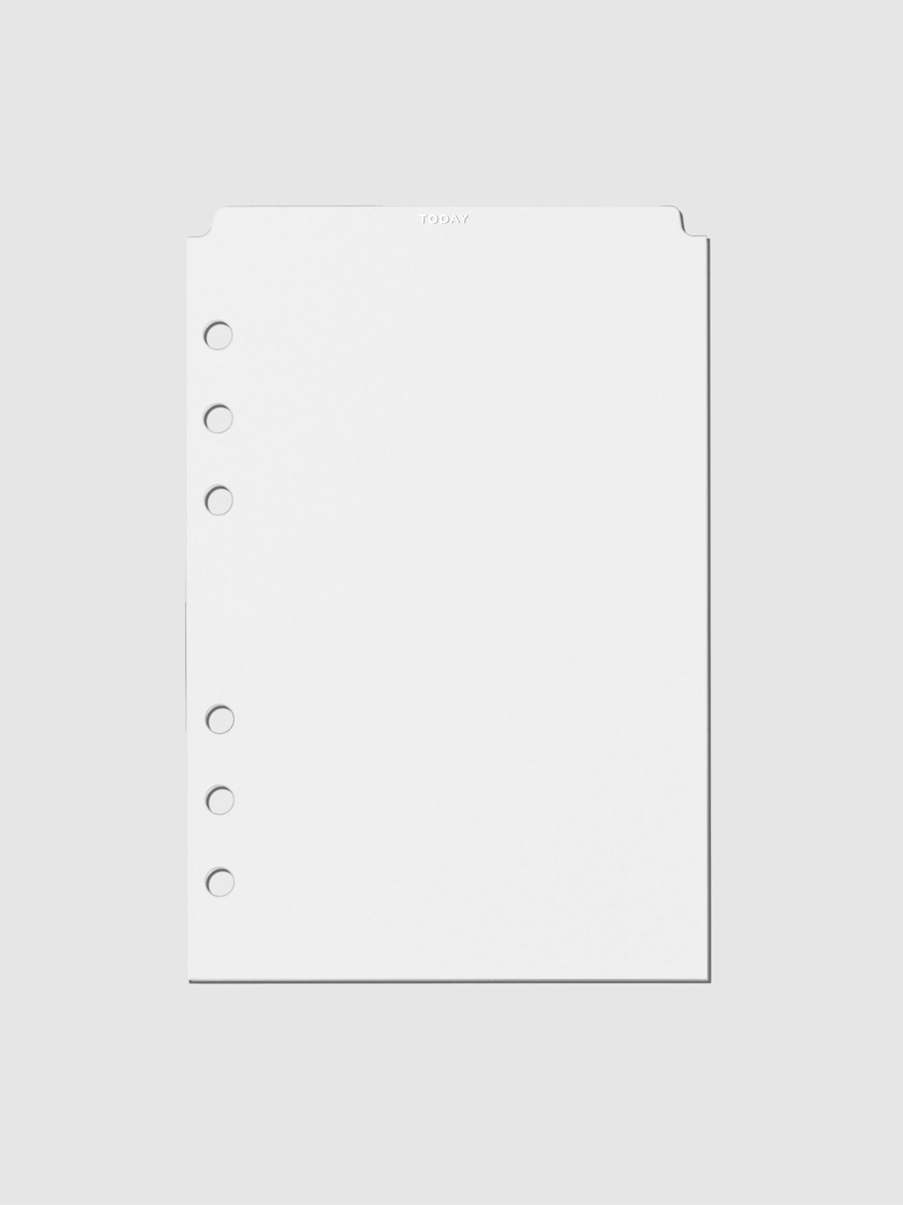 White foil divider displayed on a neutral background. Size shown is Personal Wide.