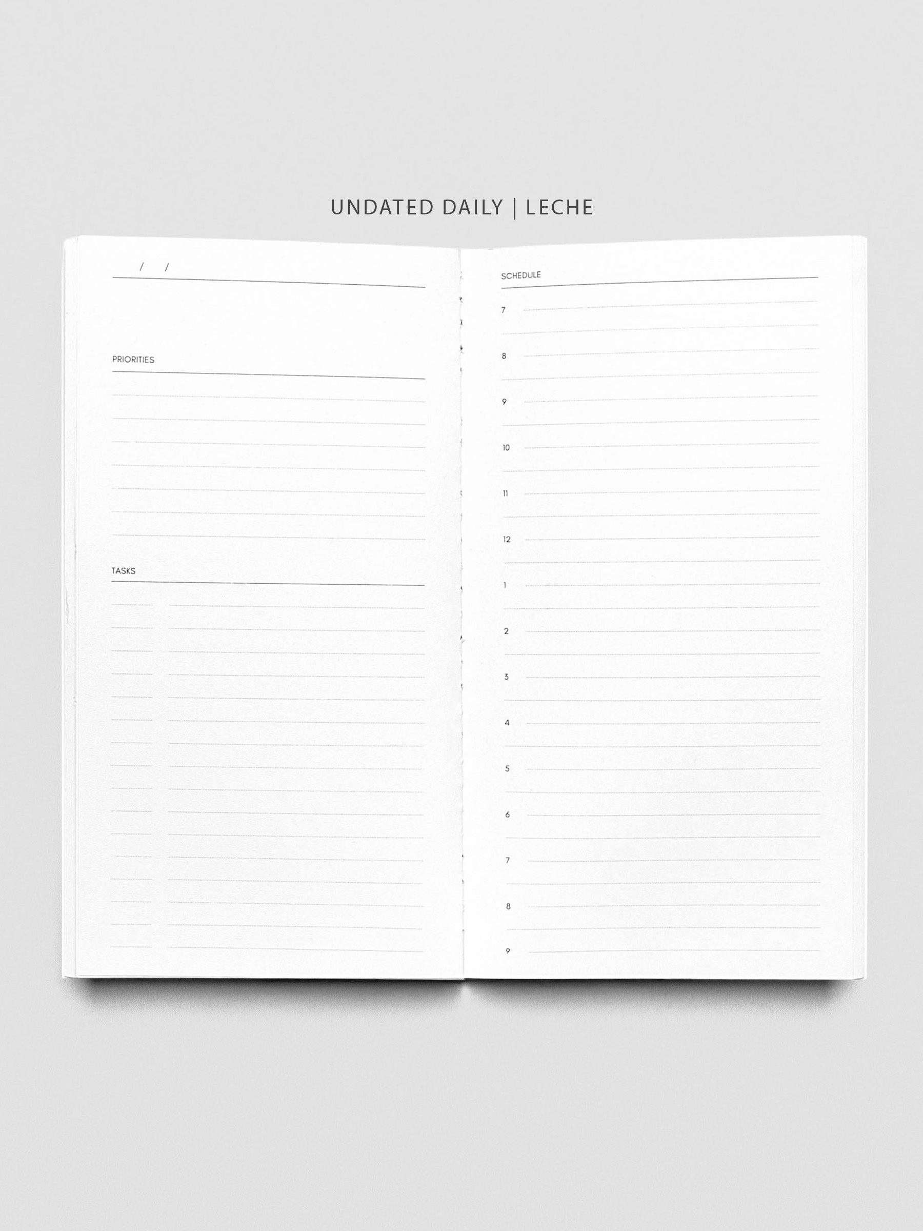 Undated Daily | Leche