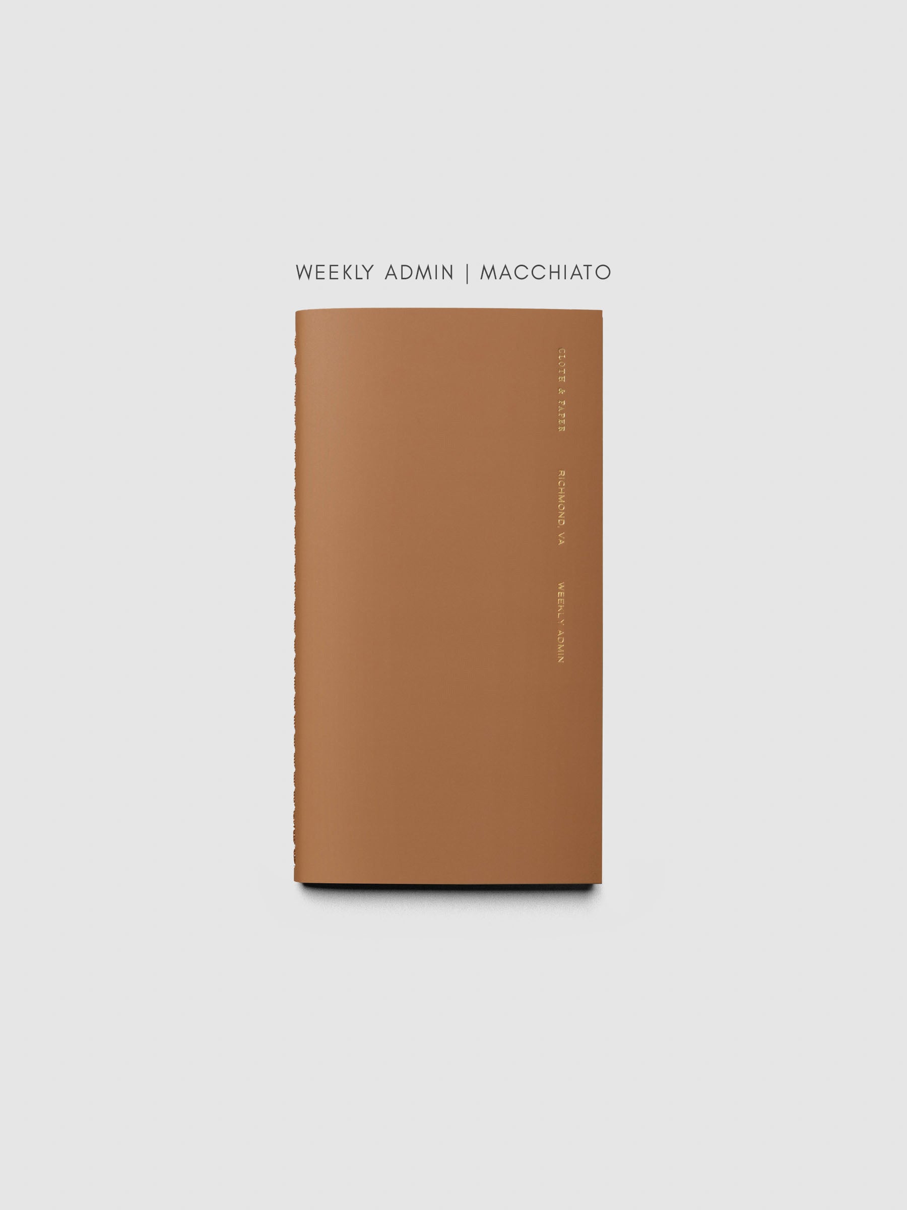 Weekly Admin | Macchiato