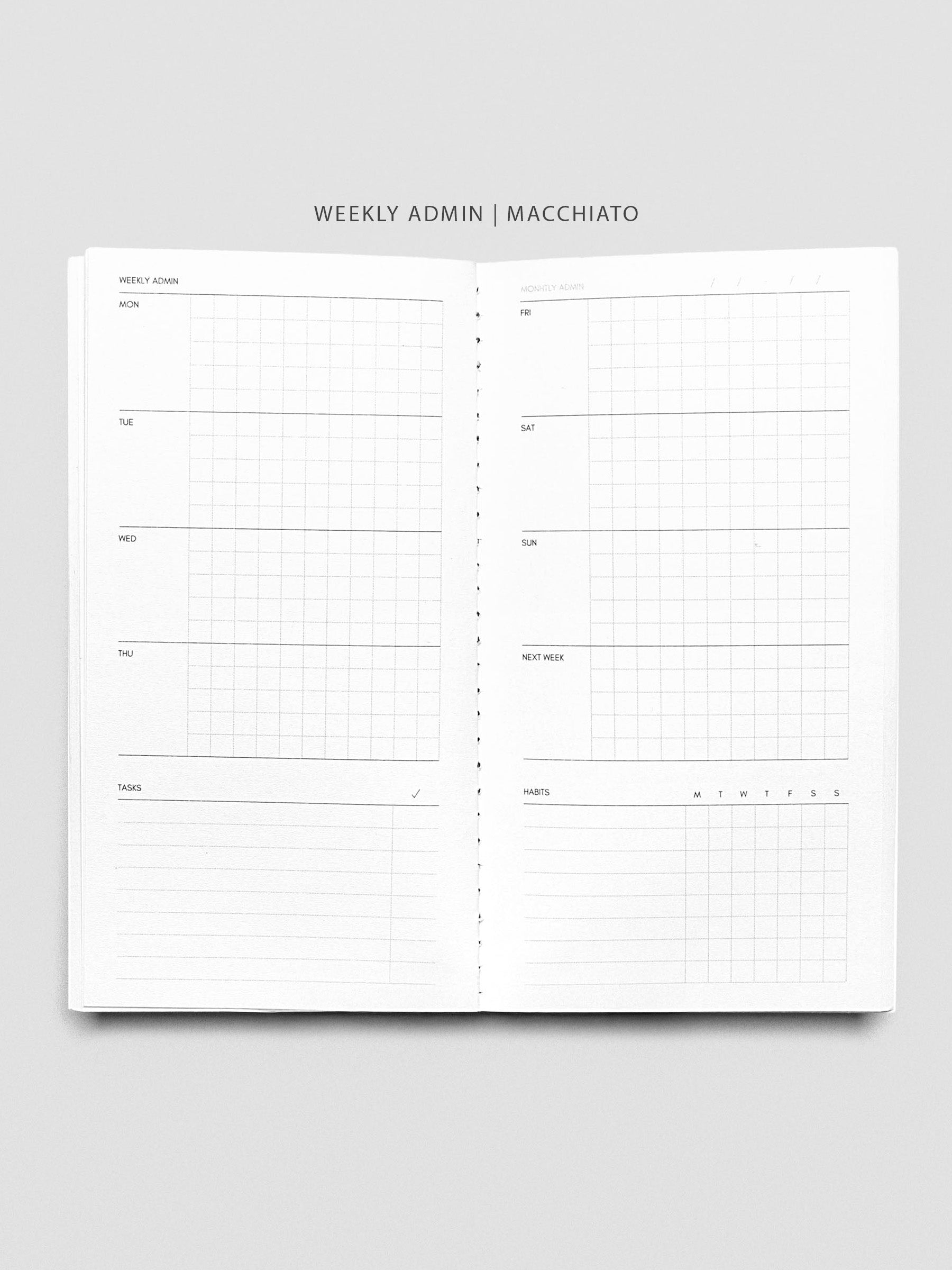 Weekly Admin | Macchiato