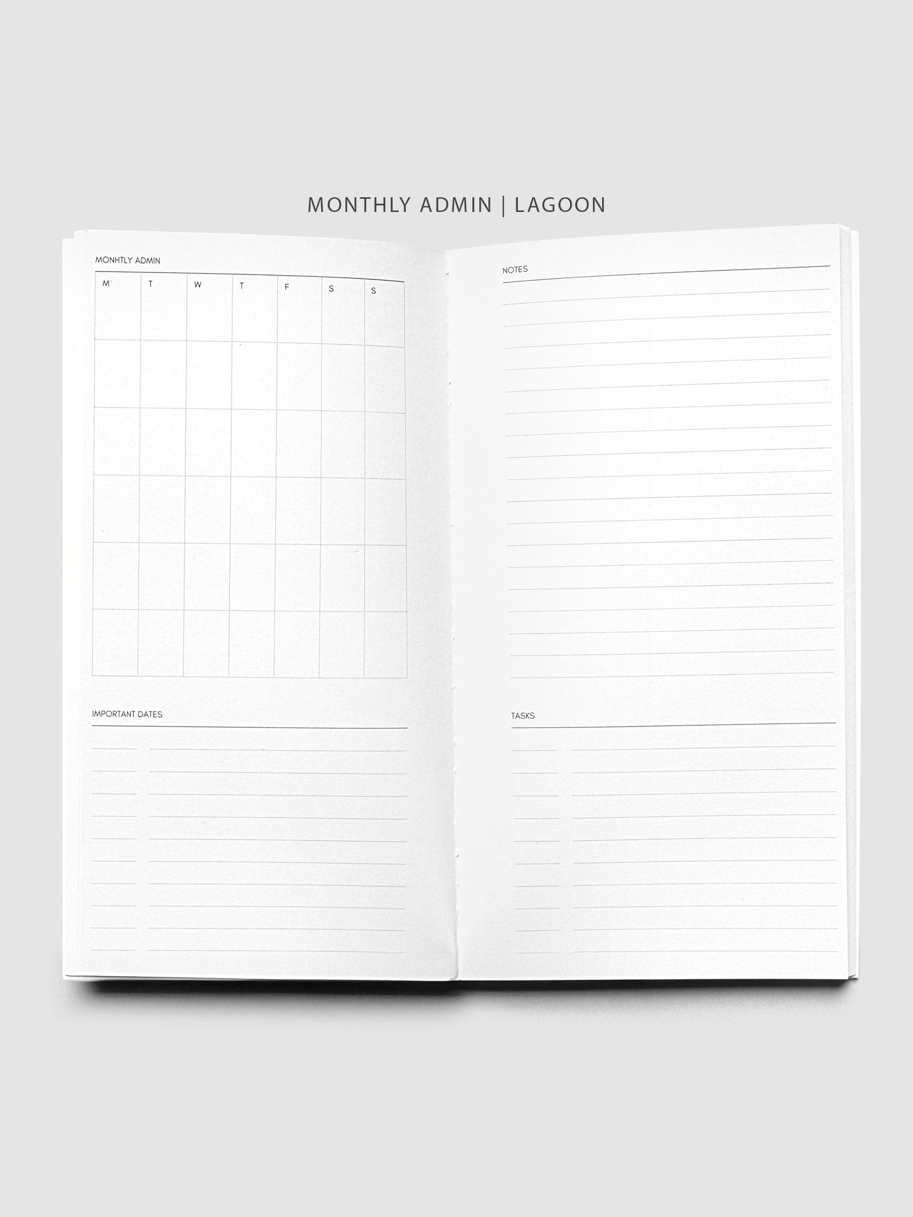 Monthly Admin | Lagoon