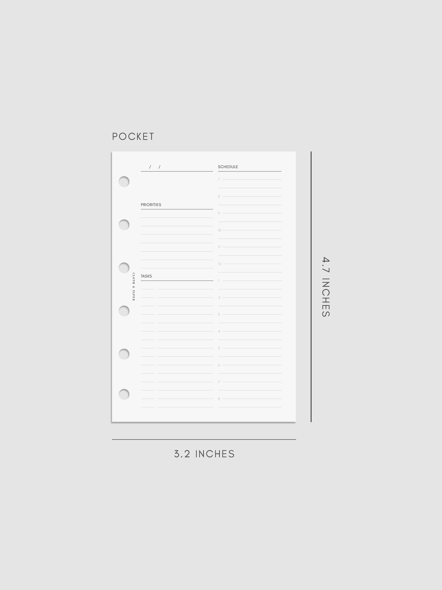 Digital mockup of insert in Pocket.