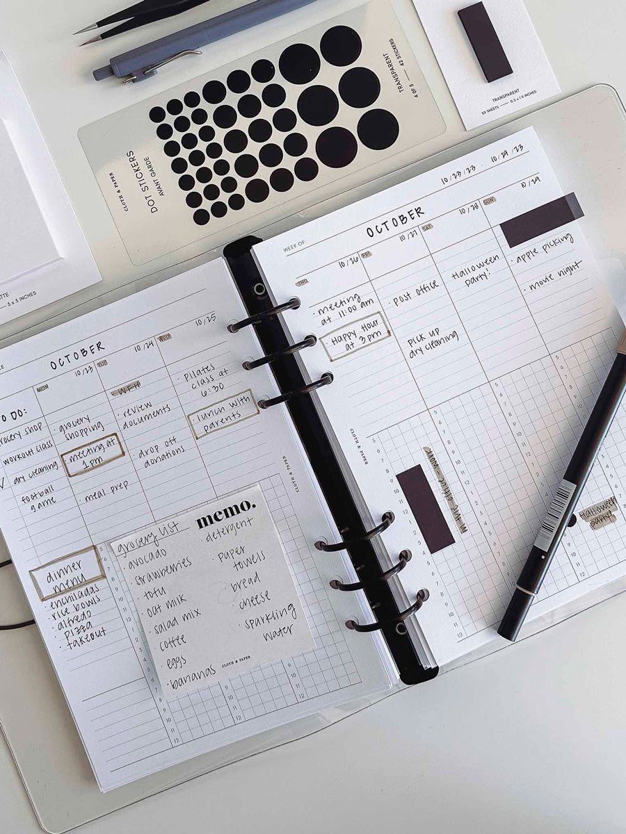 Plastic Ring Covers | Cloth & Paper Planning & Organization