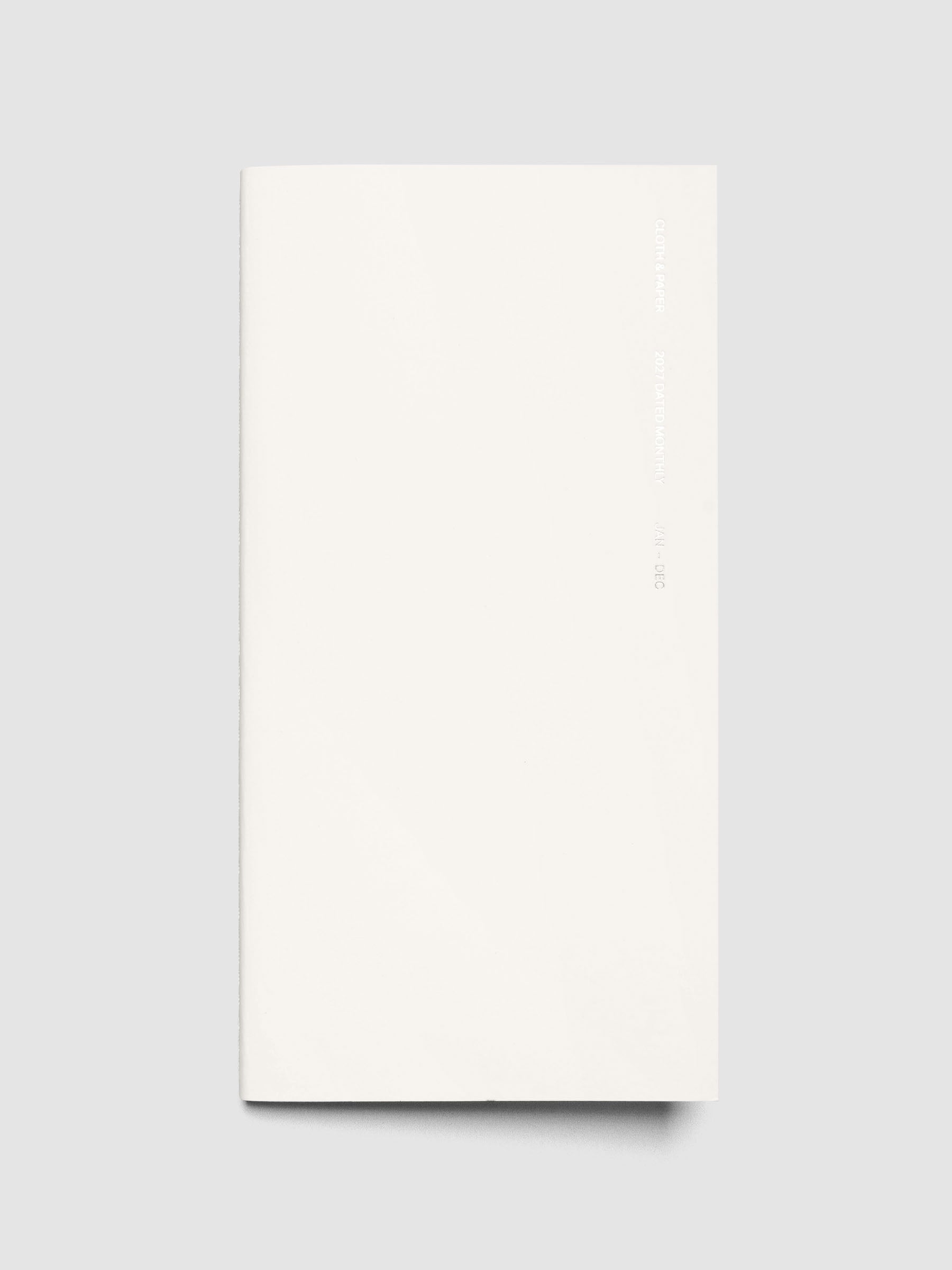 Closed 2027 Dated Travel Notebook Monthly in A5 Slim size