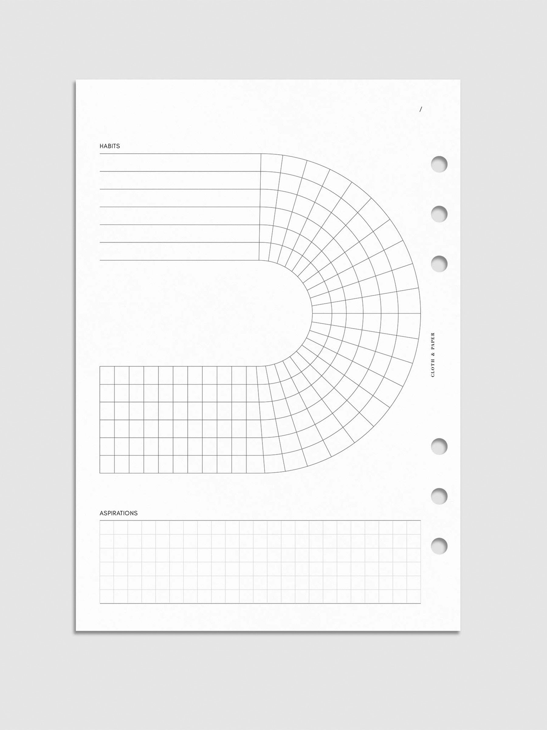 Digital mockup of insert in A5.
