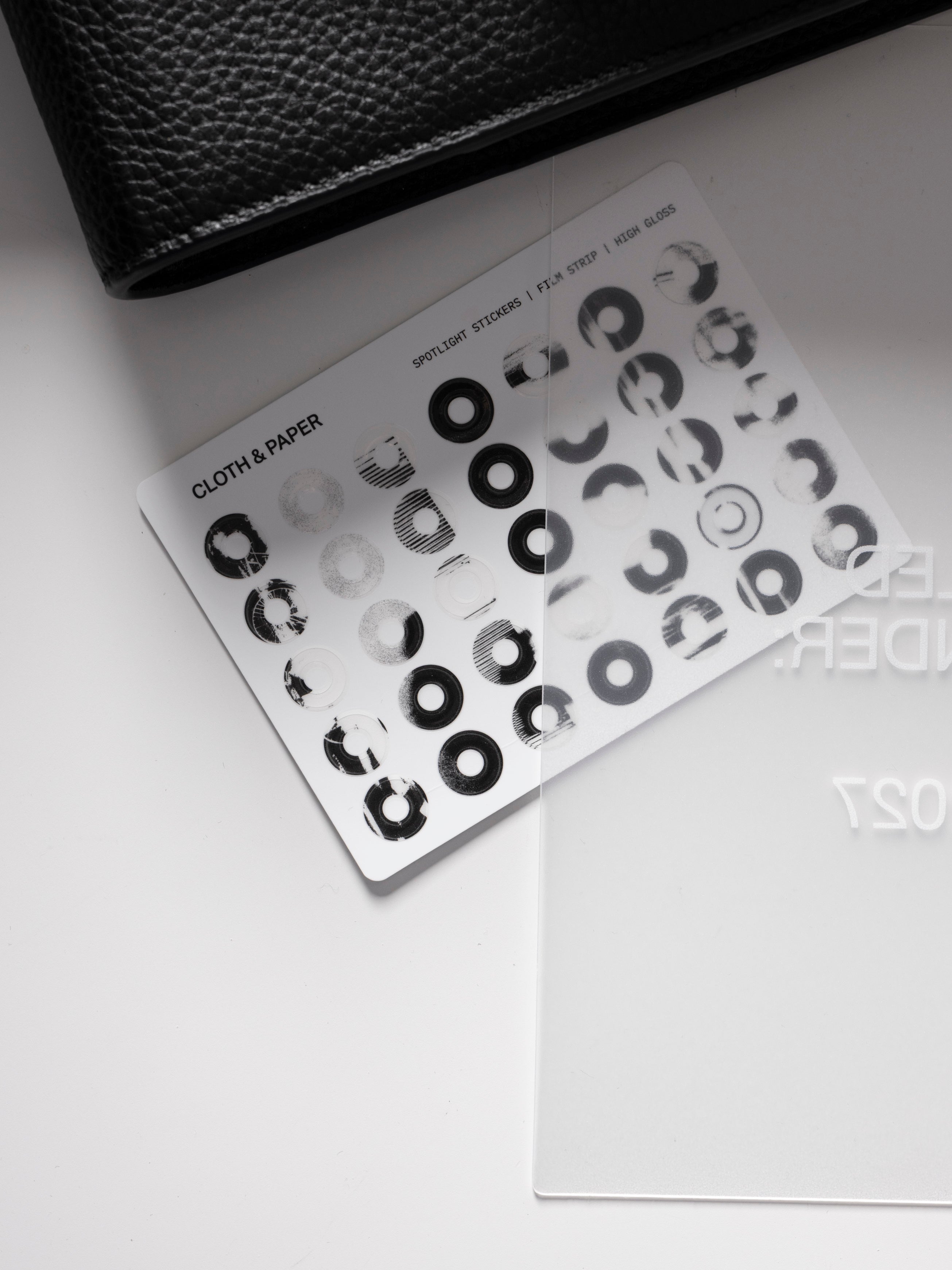 One sheet of Spotlight Stickers | High Gloss | Film Strip