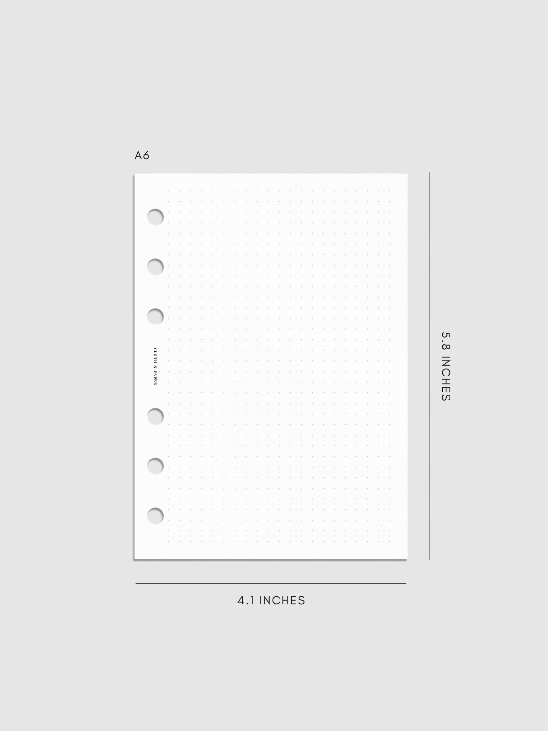 Digital mockup of insert in A6.
