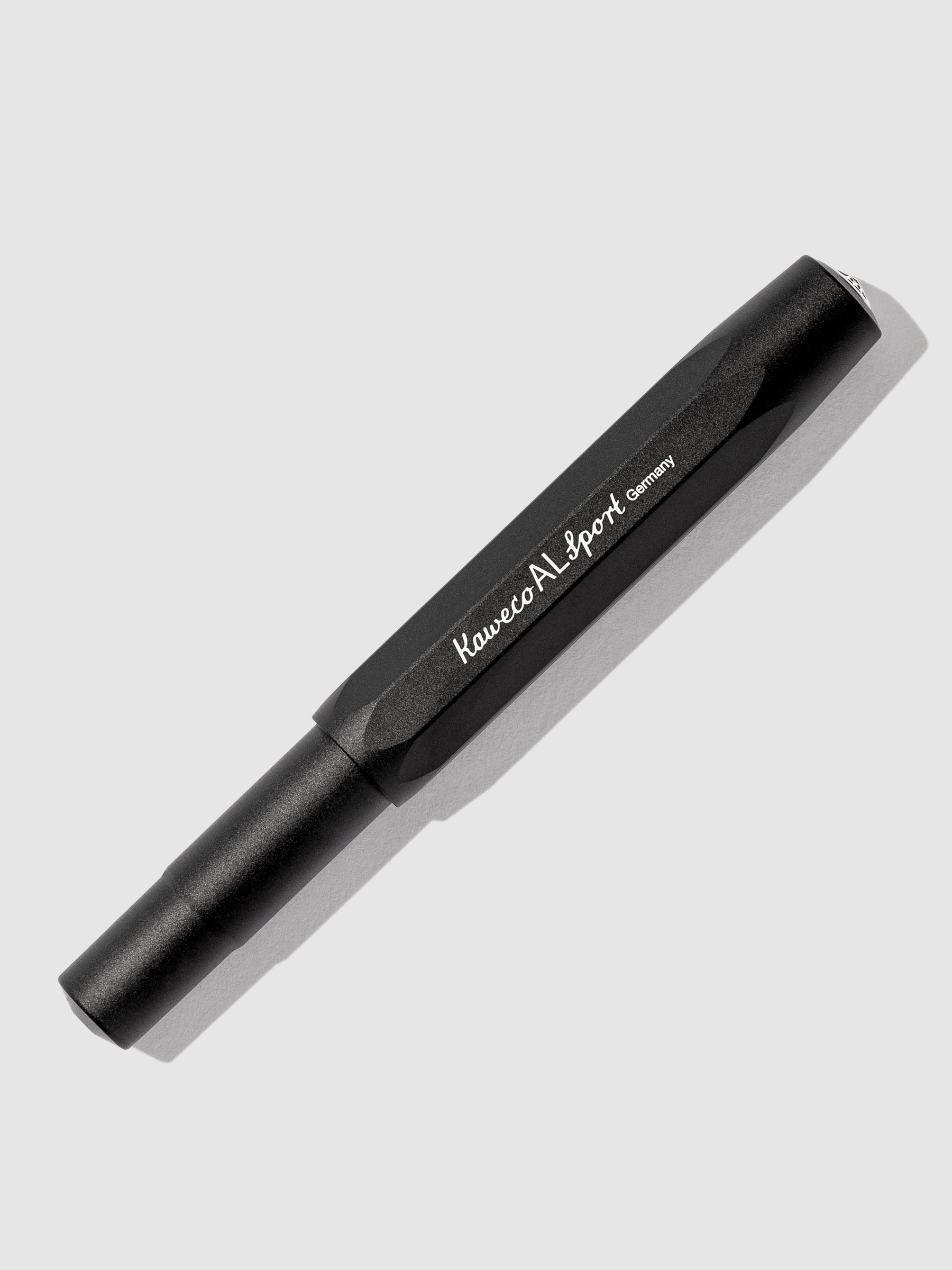 Black Kaweco pen displayed on a neutral background.