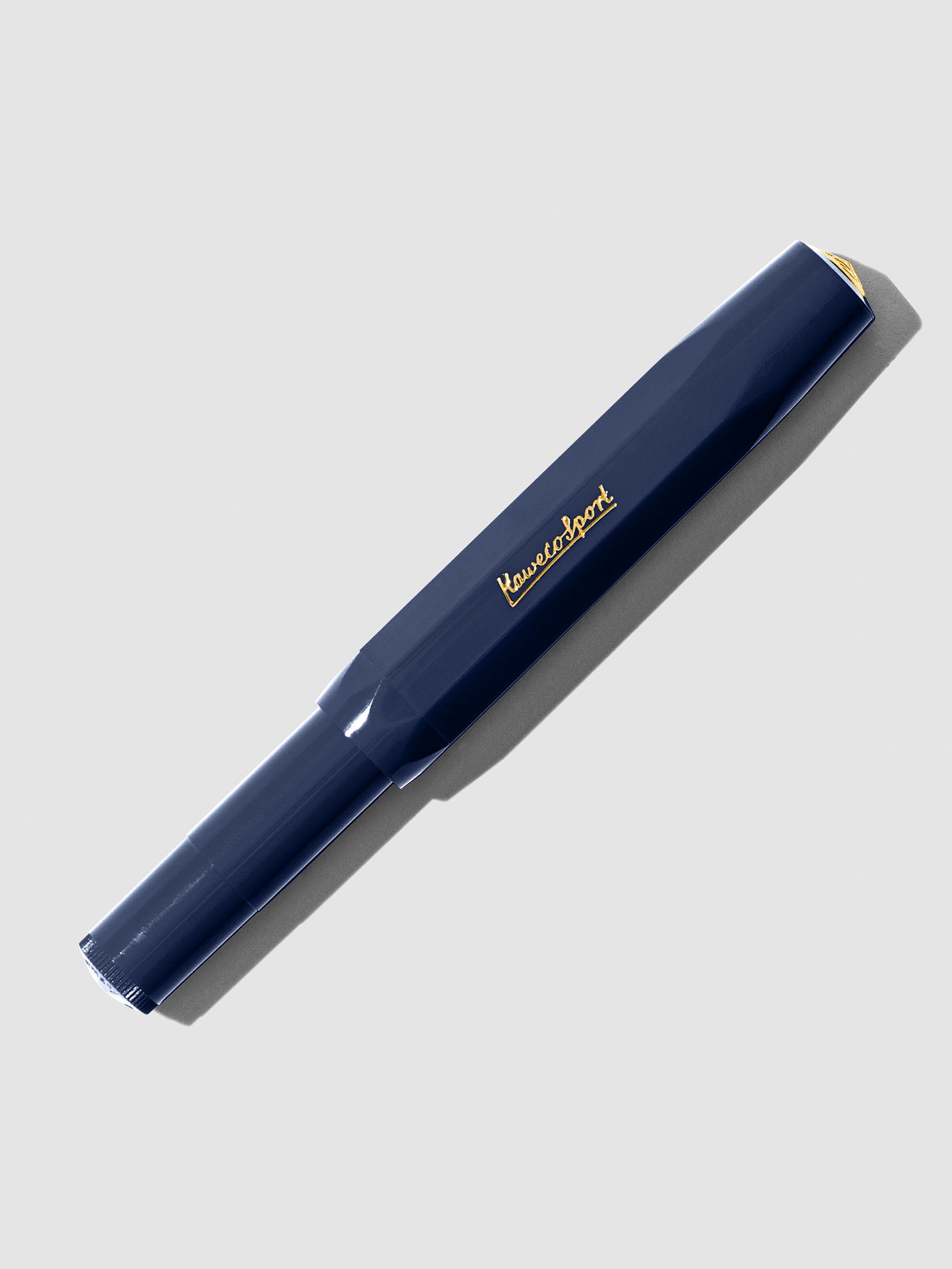 Navy Extra Fine Nib pen displayed capped on a neutral background.