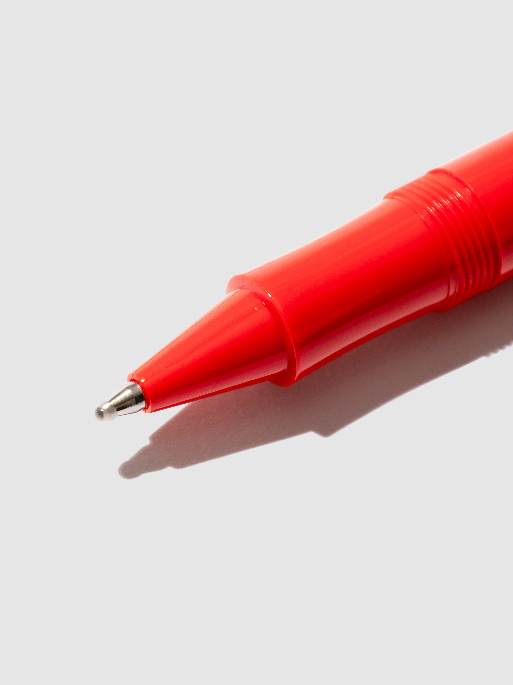 Closeup of pen nib.