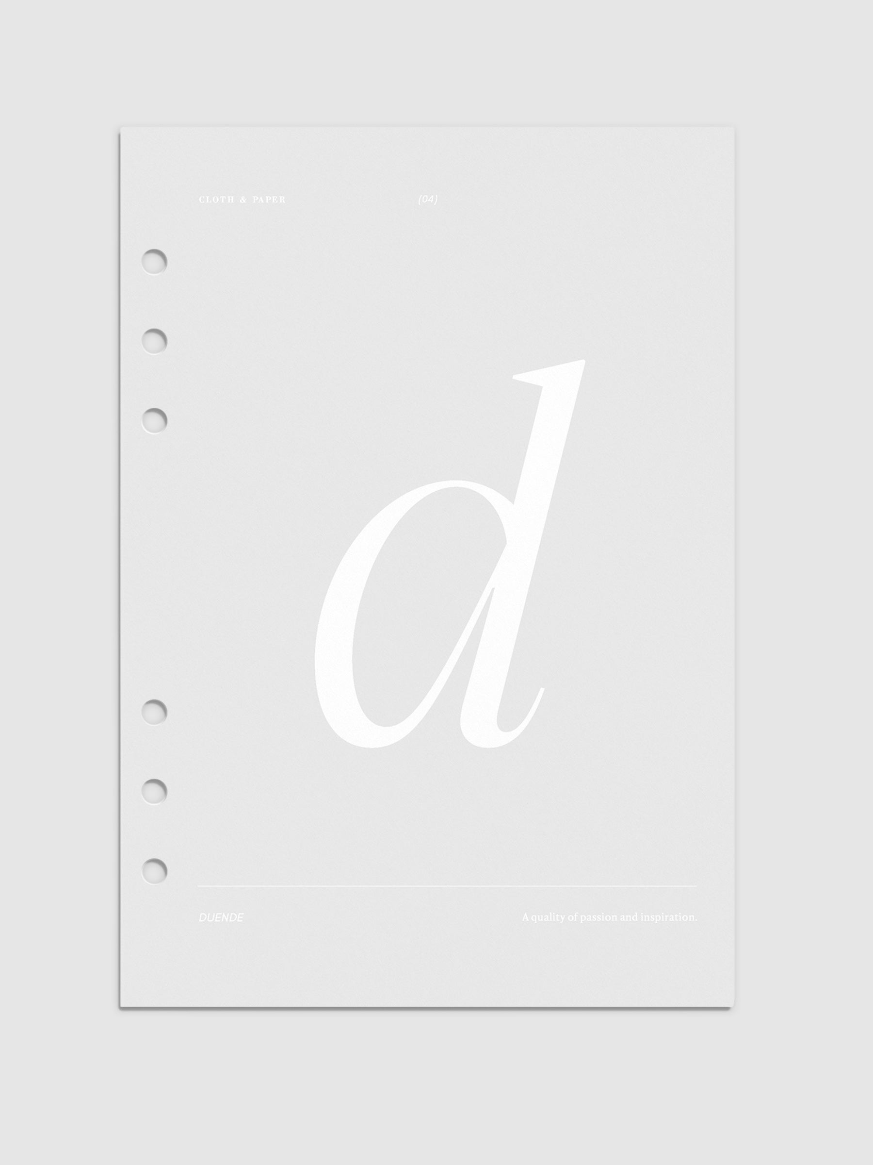 Monogram Vellum Planner Dashboard D in A5 displayed on a neutral background. 