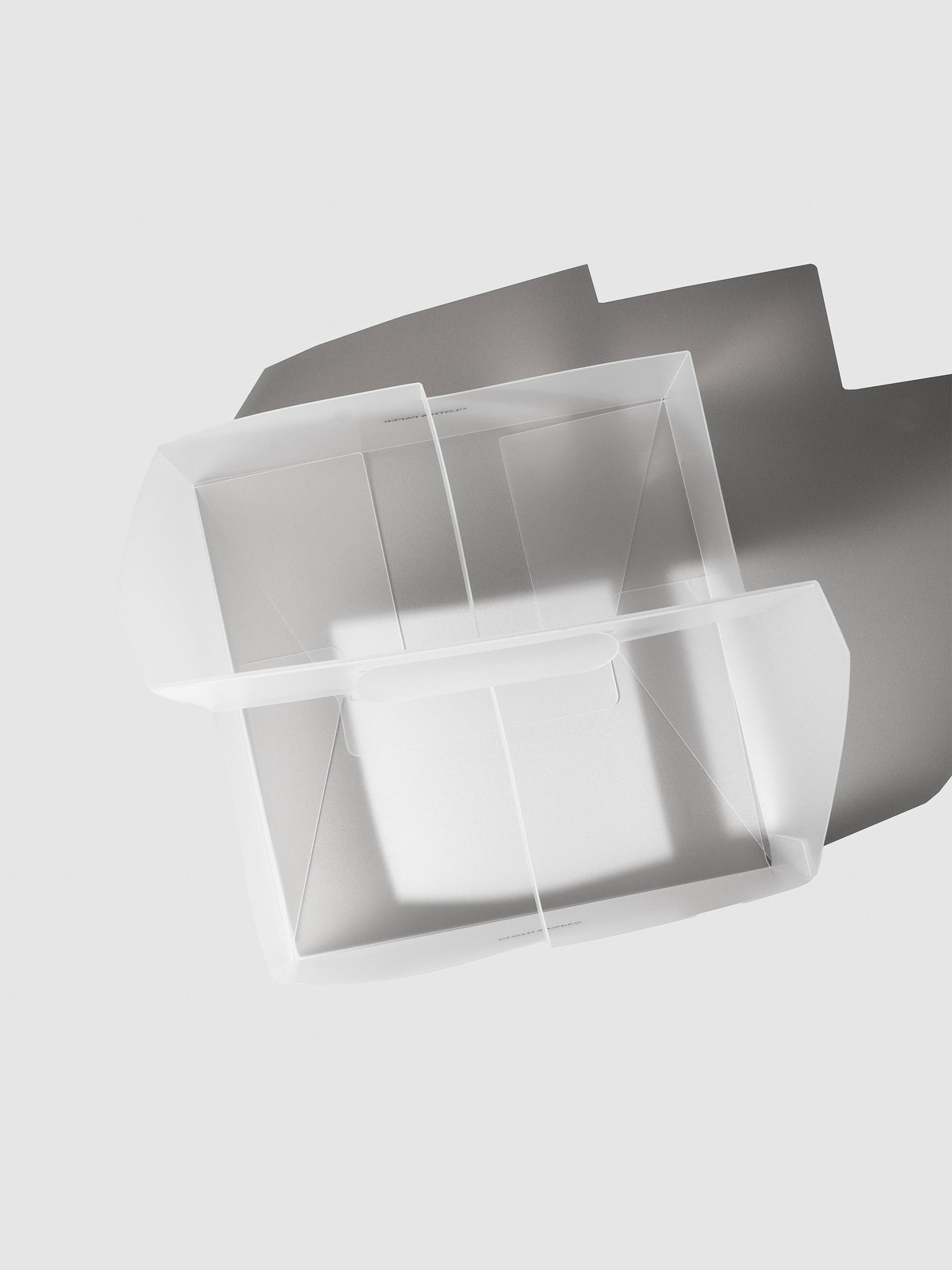 Top down view of storage caddy showing its four storage compartments.