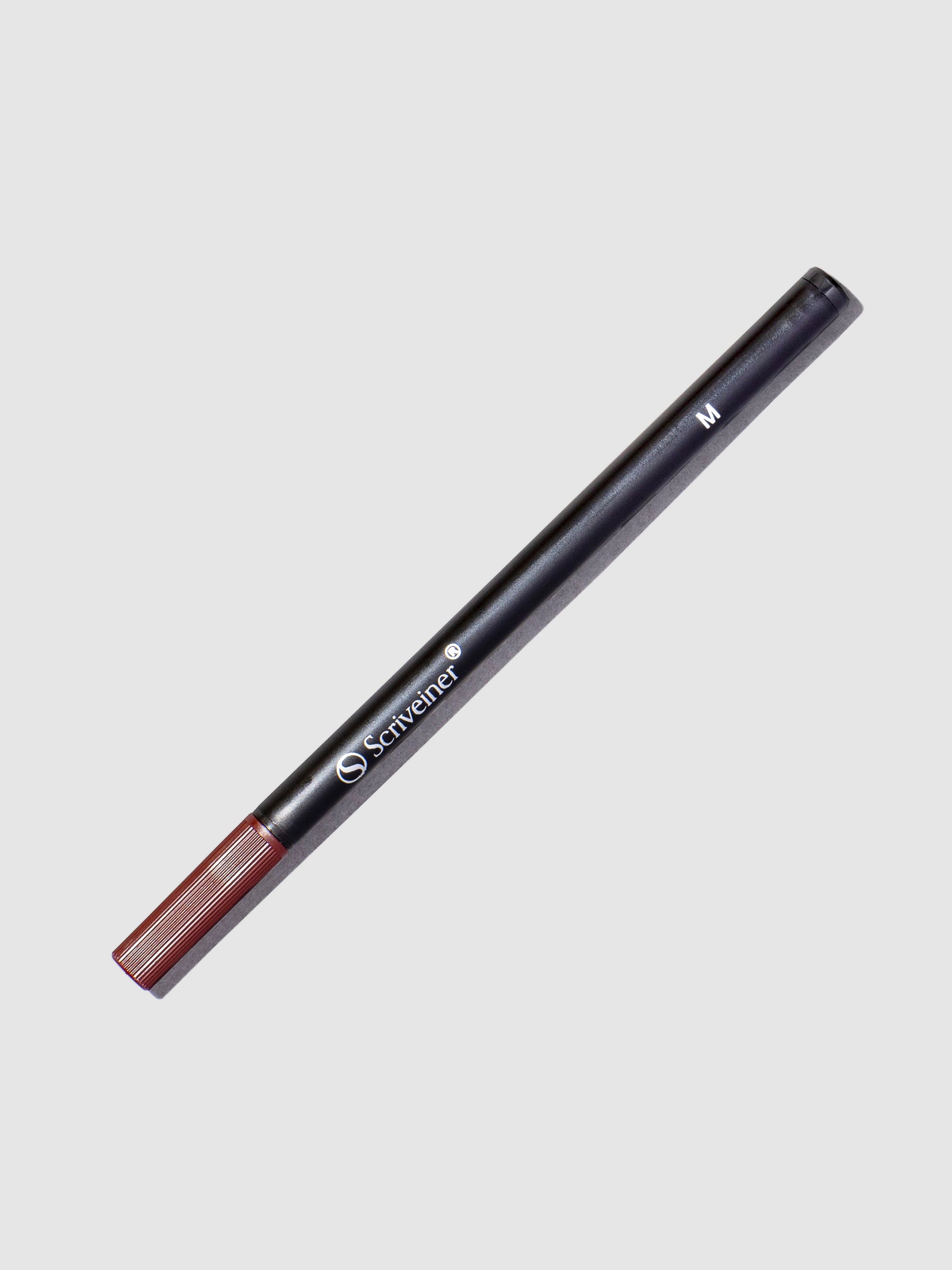 Scriveiner Rollerball Pen Refill, Black, Set of 4, Cloth and Paper. Ink refill shown on a neutral background.