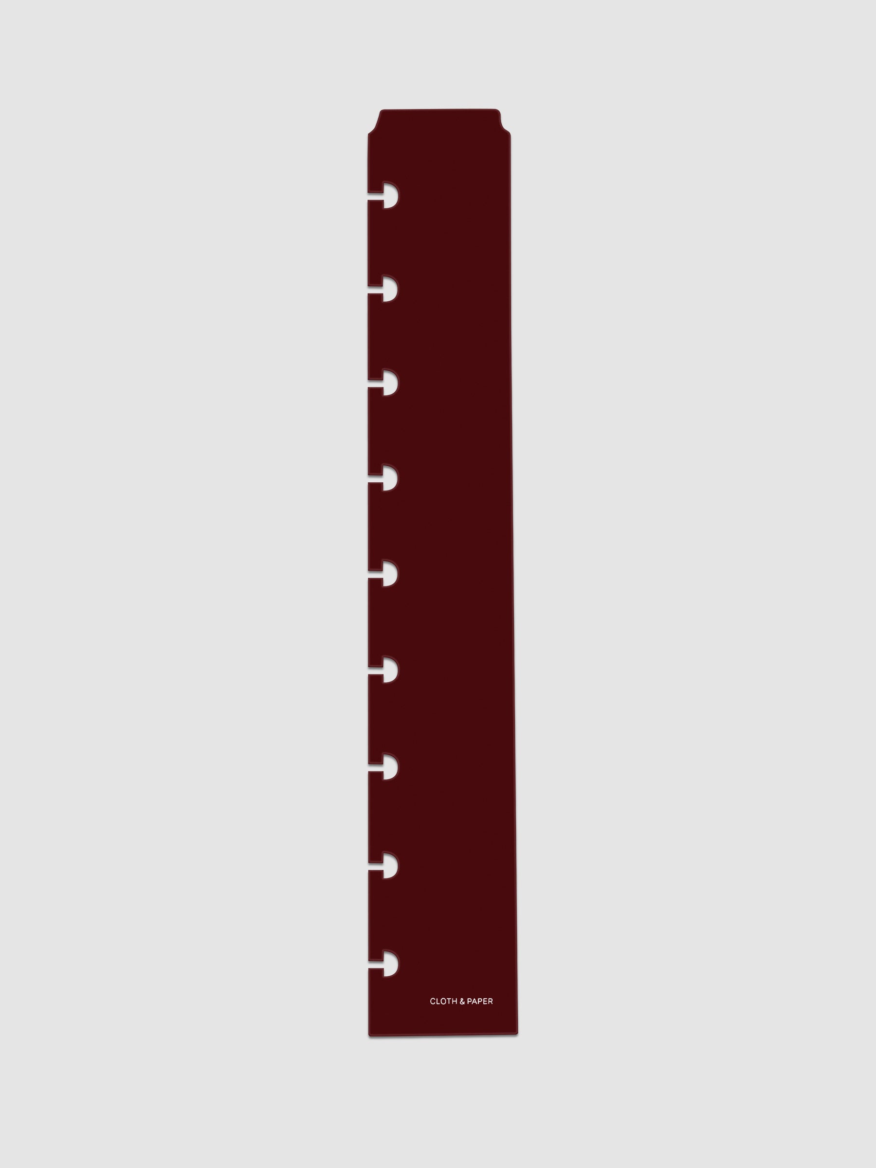 Bordeaux (dark red) Narrow Page Marker for HP Classic planners.
