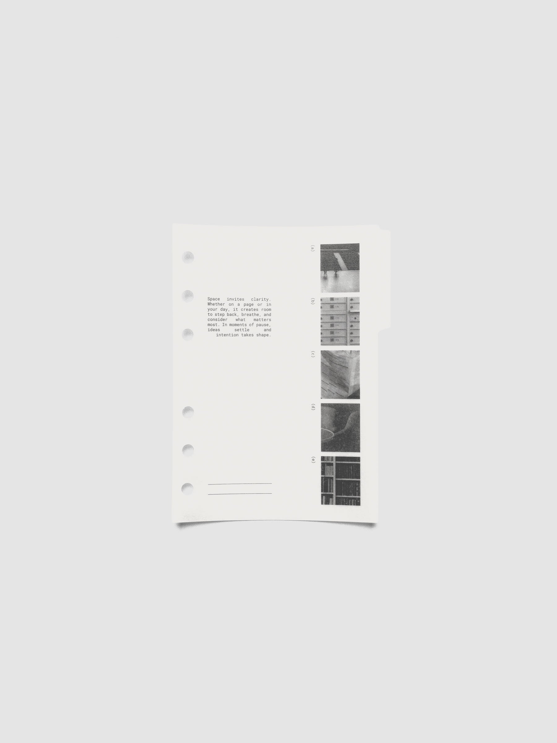 A6 Editorial Vellum Dividers Vol. 2 shown inside a planner spread with vellum layering.