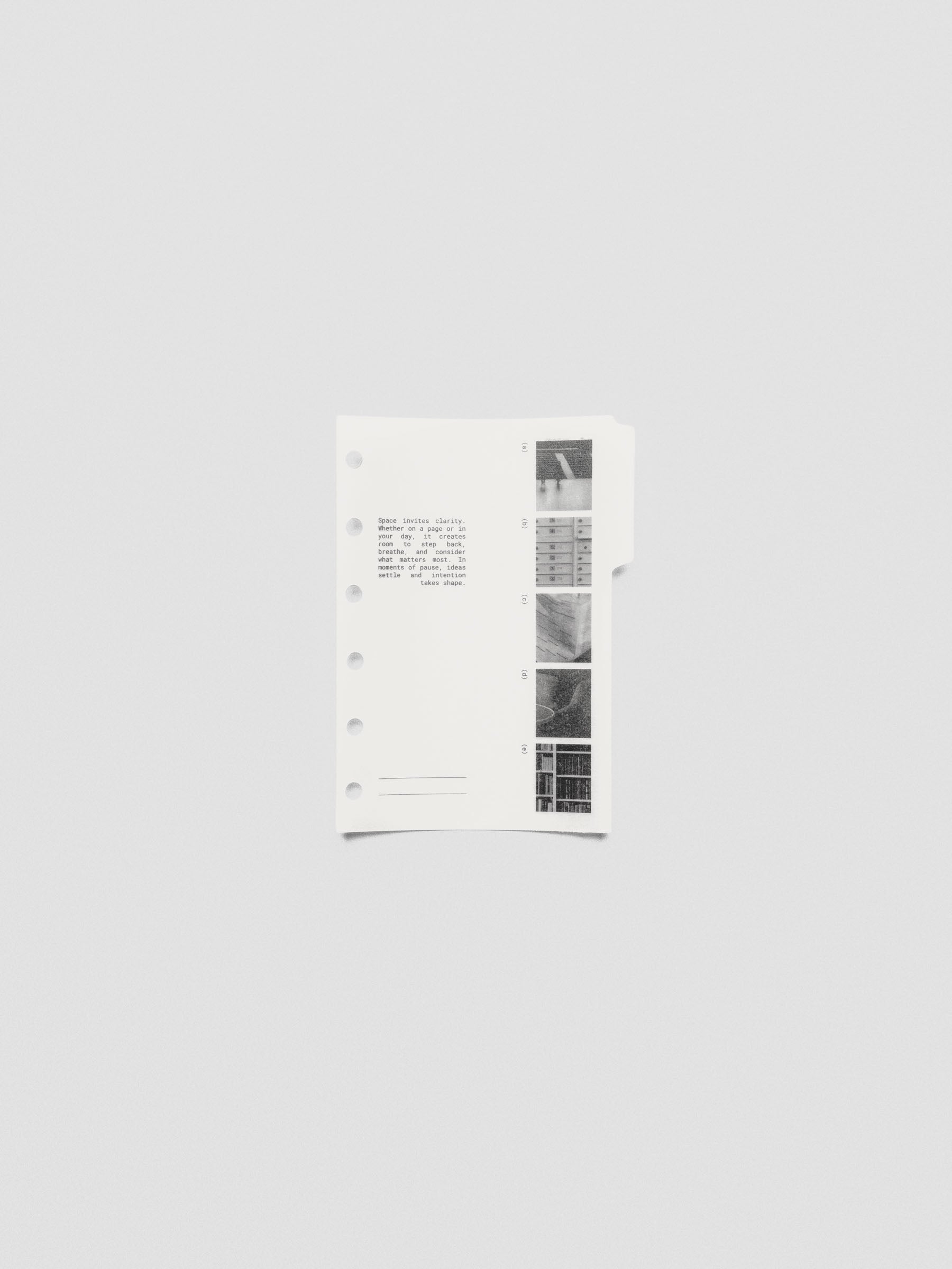 Pocket-size Editorial Vellum Dividers Vol. 2 shown inside a compact planner.