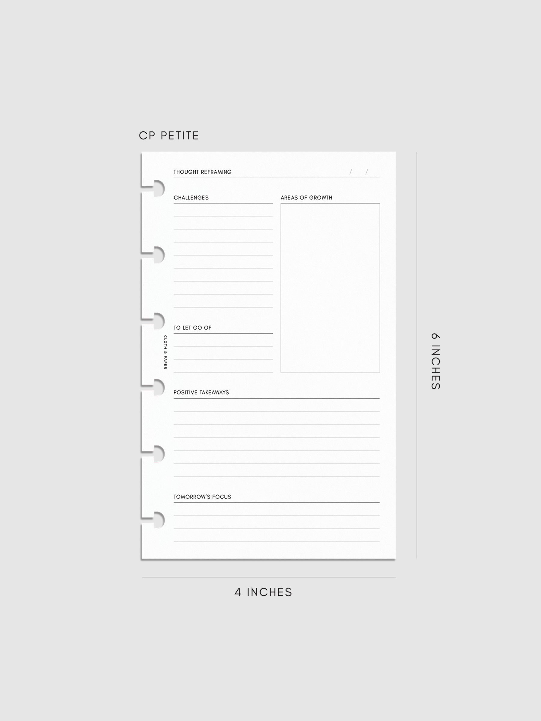 Digital mockup of insert in CP Petite.