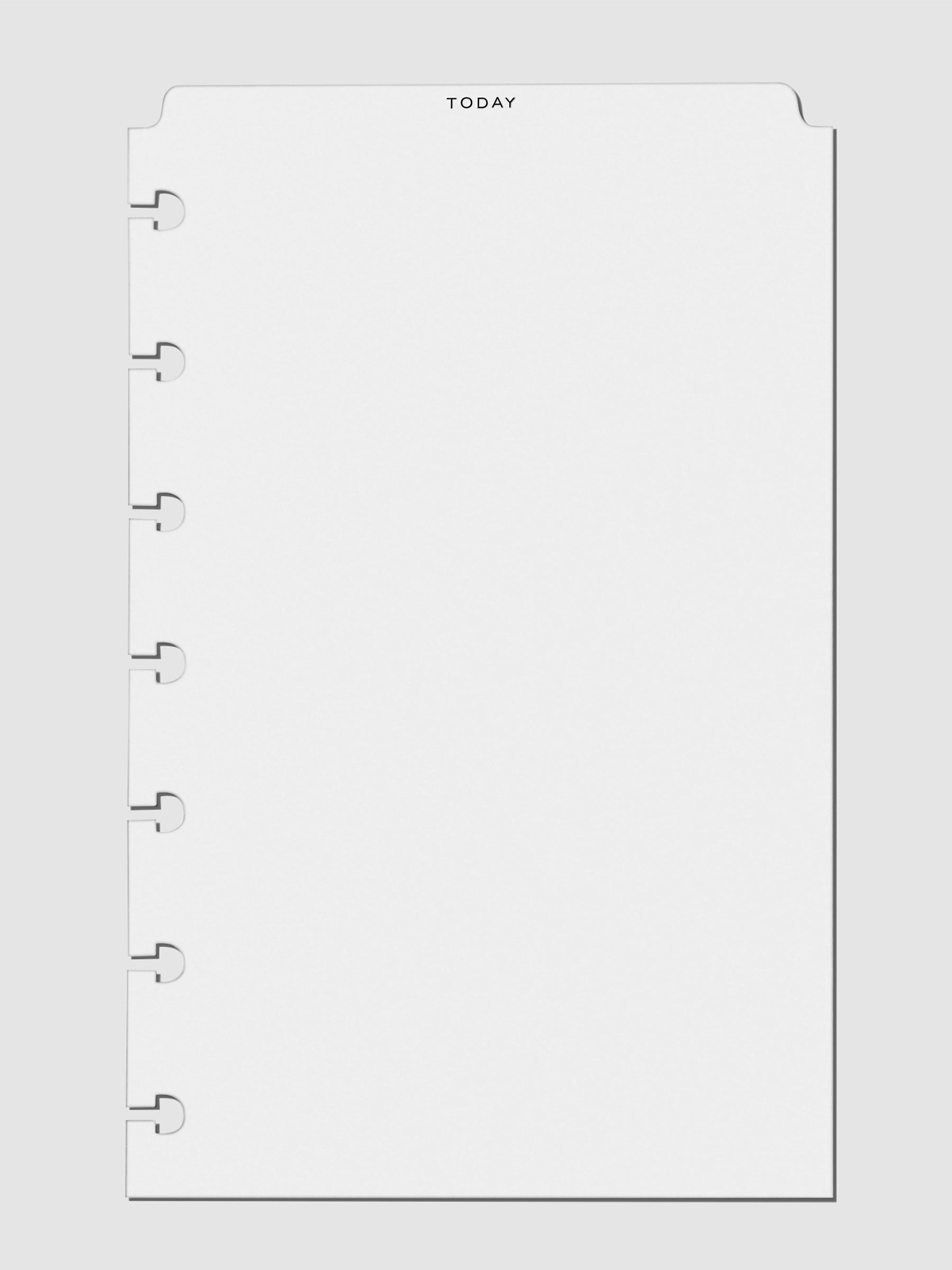 HP Mini 7-Disc Punch Today Top Tab Divider with black foil