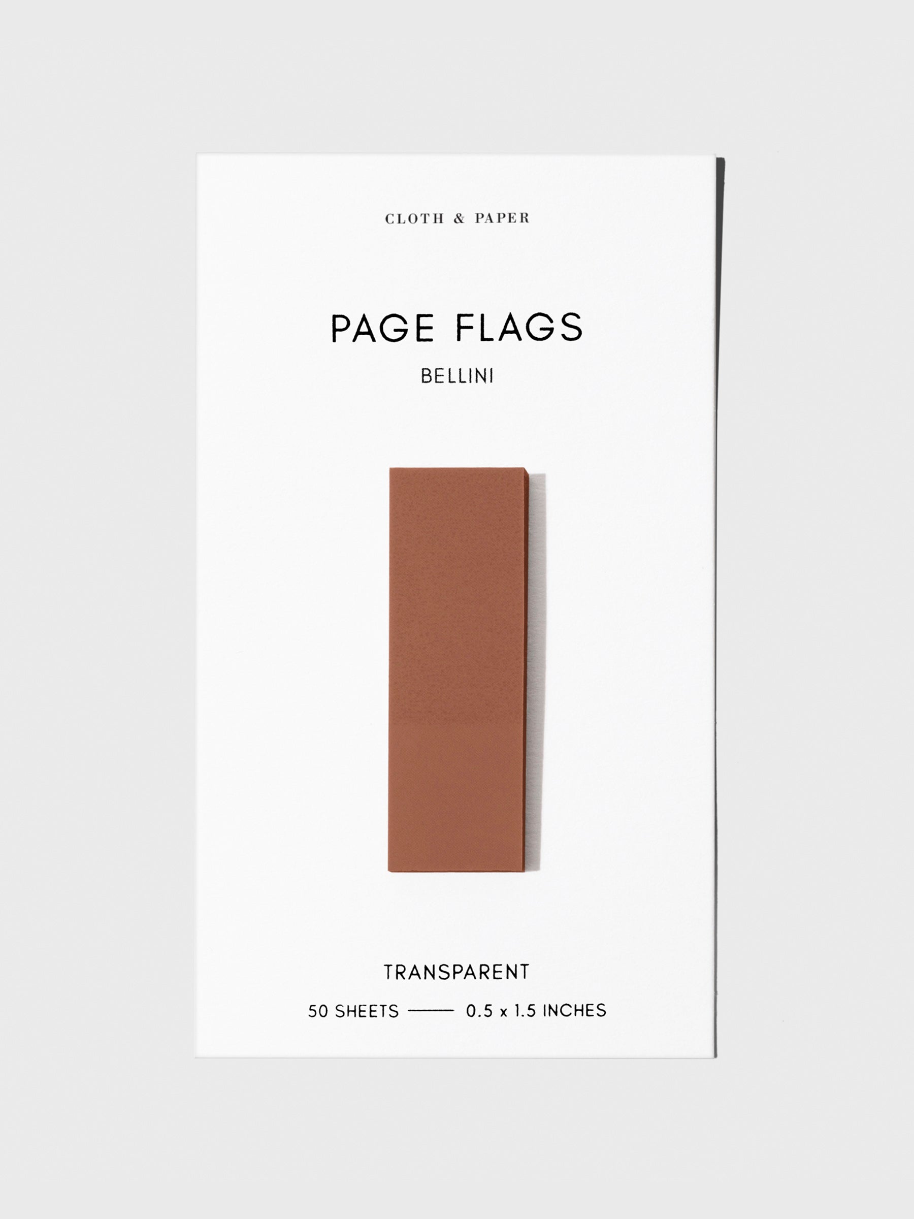 Page flag displayed on a neutral background. Color pictured is Bellini.