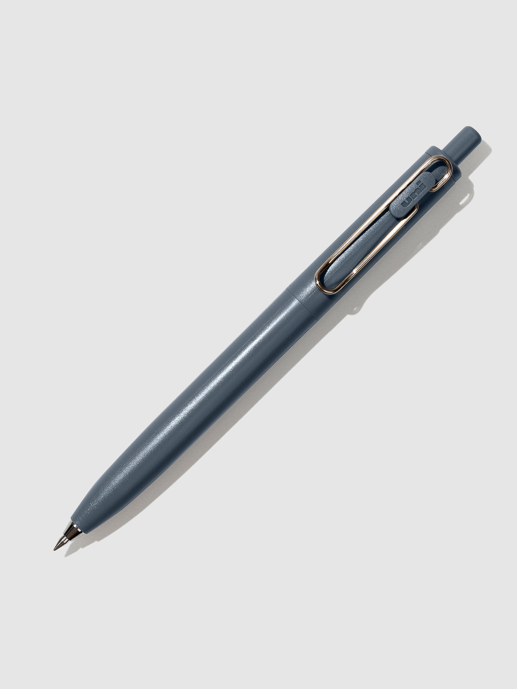 Saxe Blue pen turned to the right against a neutral background.
